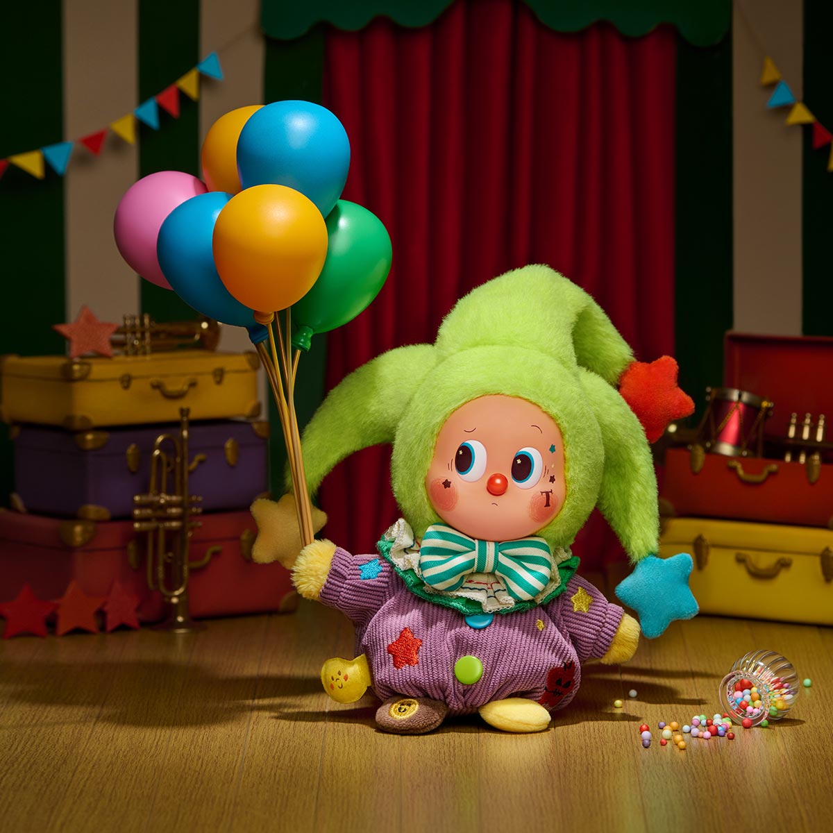 (In Stock) POPMART WHY SO SERIOUS Series-Vinyl Plush Pendant Blind Box Ralphie's Funhouse