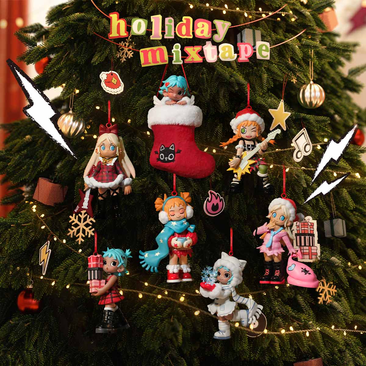 Lil Peach Riot Holiday Mixtape Series Blind Box - POP MART Collectible Figures Super Anime Store