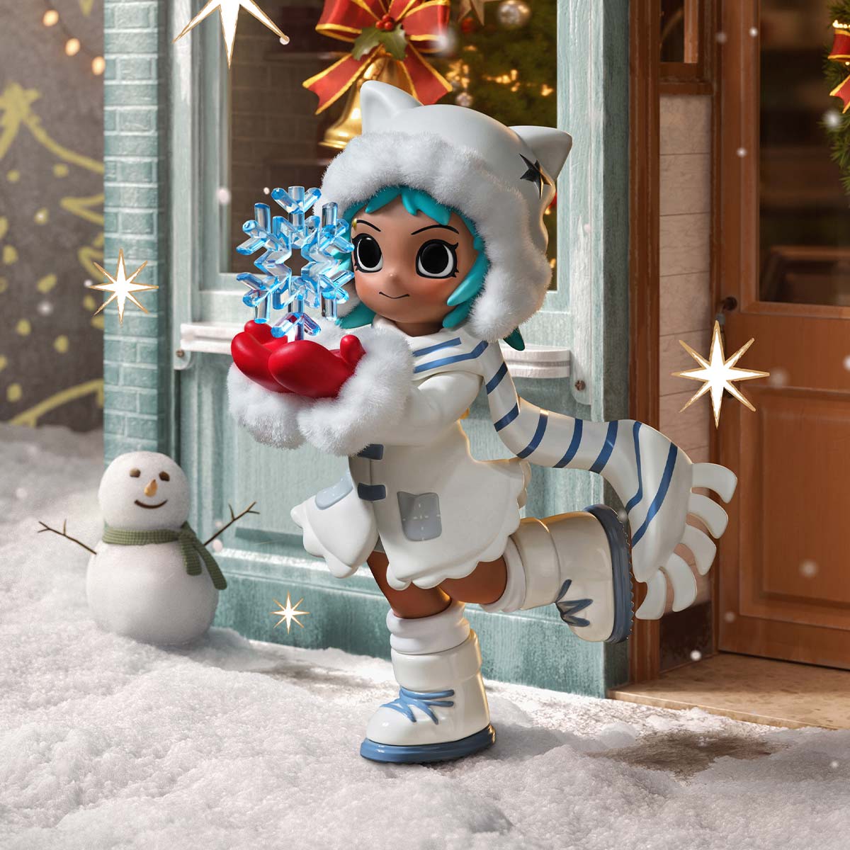 Lil Peach Riot Holiday Mixtape Series Blind Box - POP MART Collectible Figures Super Anime Store