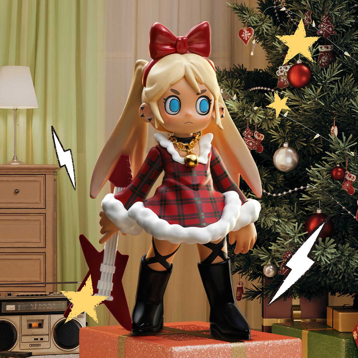 Lil Peach Riot Holiday Mixtape Series Blind Box - POP MART Collectible Figures Super Anime Store