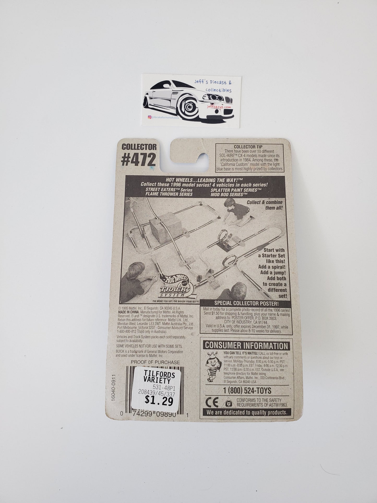 1996 Hot Wheels Buick Stocker #472 Jeff's Diecast & Collectibles