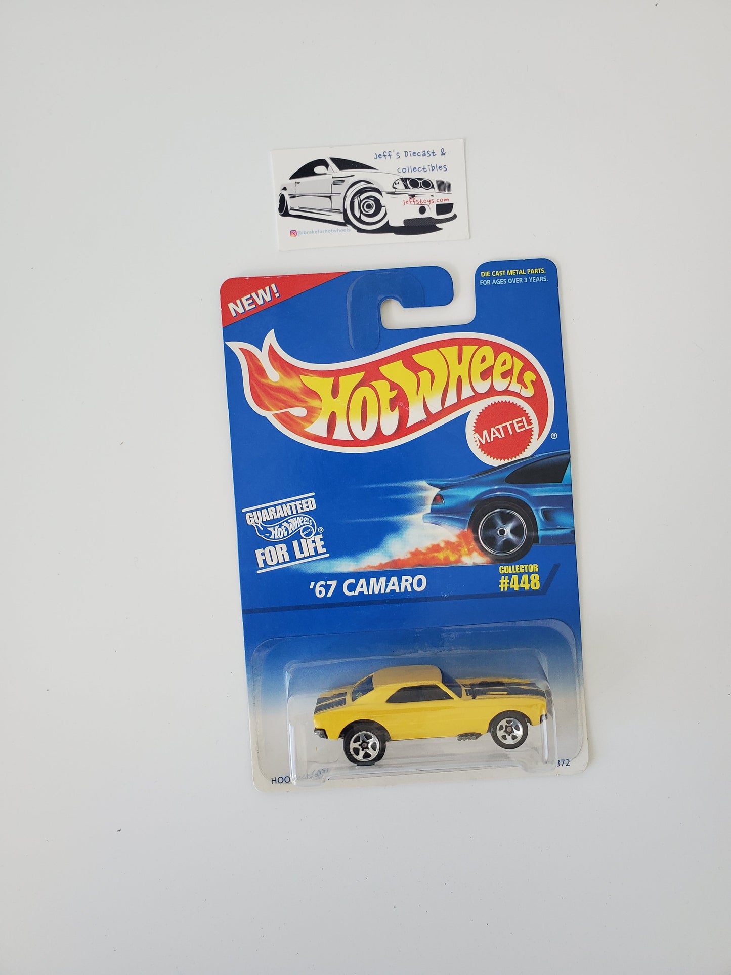 1995 Hot Wheels '67 Camaro #448 - Rare Base Errors! Jeff's Diecast & Collectibles