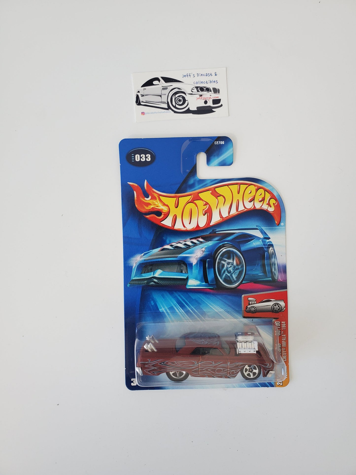 2004 Hot Wheels Tooned 1964 Chevy Impala #33 Jeff's Diecast & Collectibles