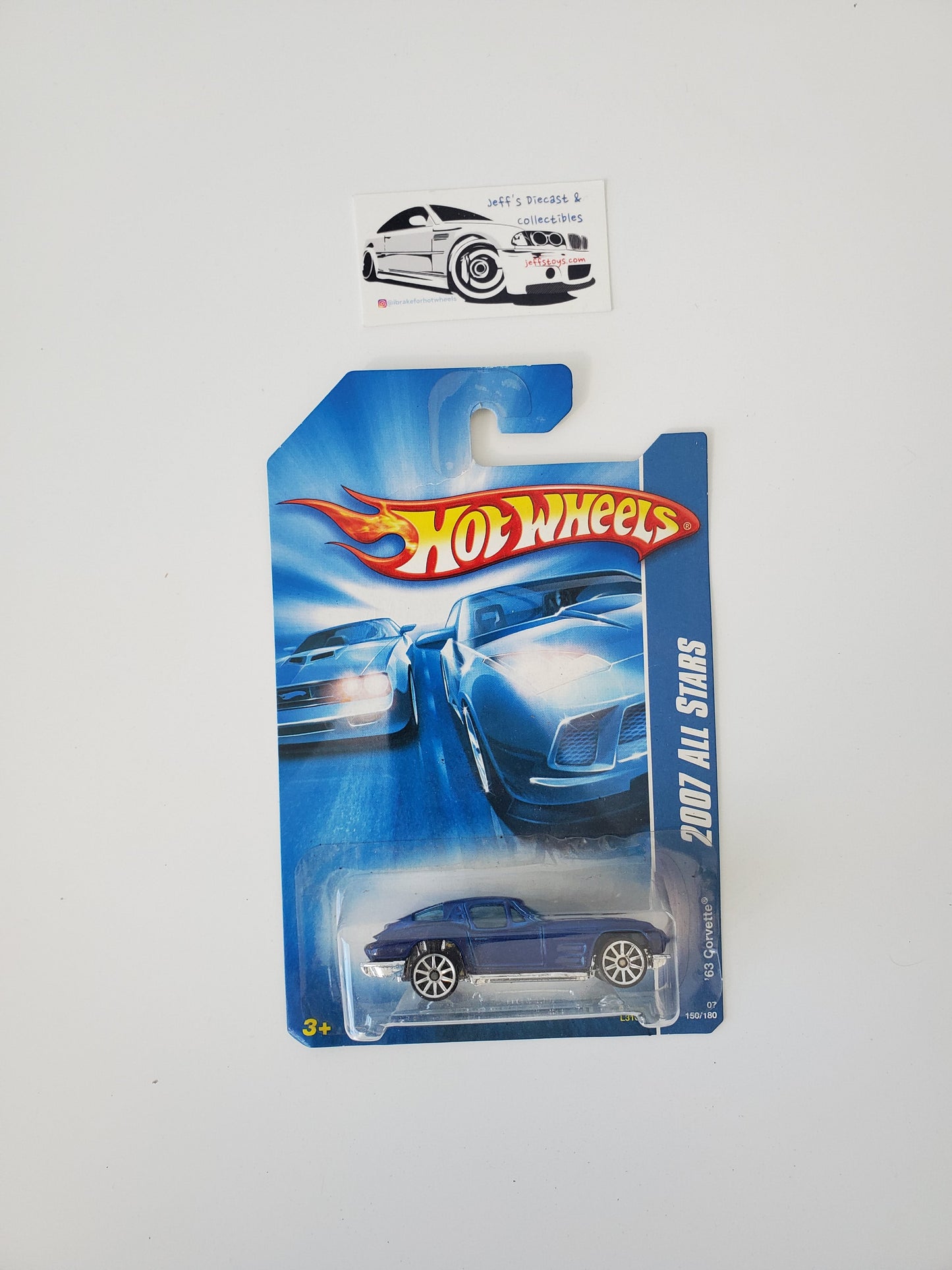 2007 Hot Wheels '63 Corvette #150 Jeff's Diecast & Collectibles