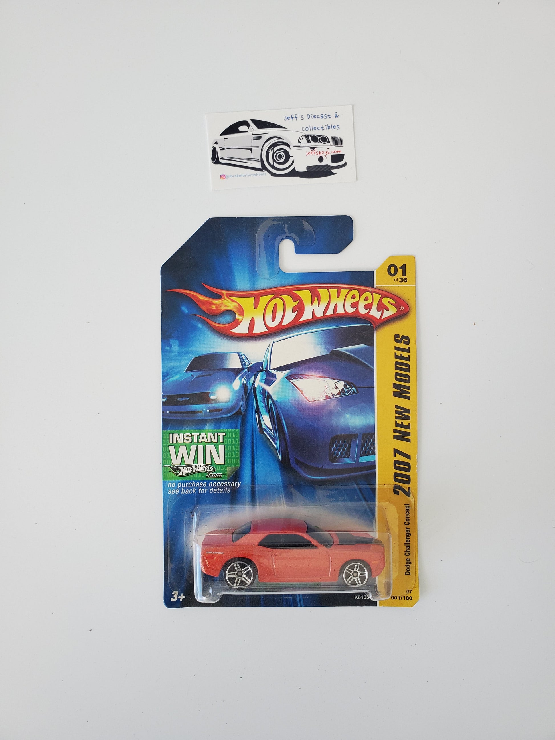 2007 Hot Wheels Dodge Challenger Concept #1 Orange Jeff's Diecast & Collectibles
