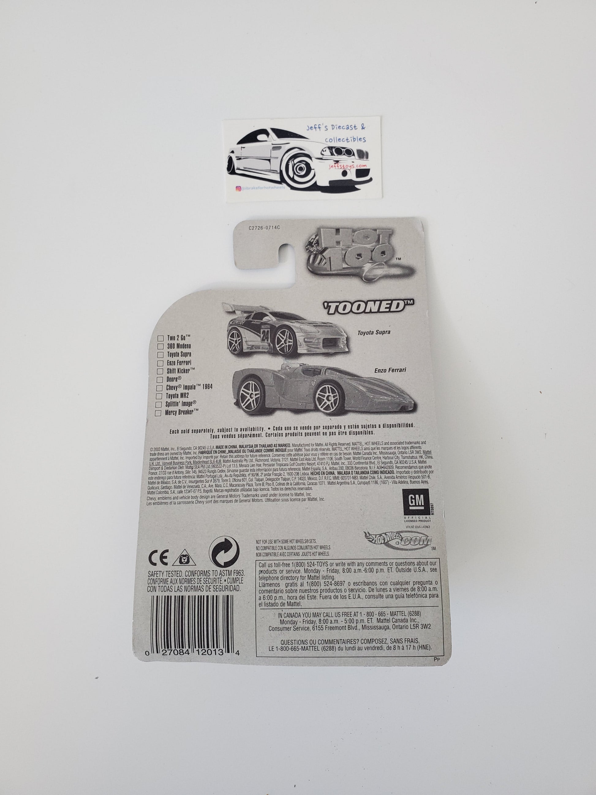 2004 Hot Wheels Tooned Chevy S-10 #89 Jeff's Diecast & Collectibles