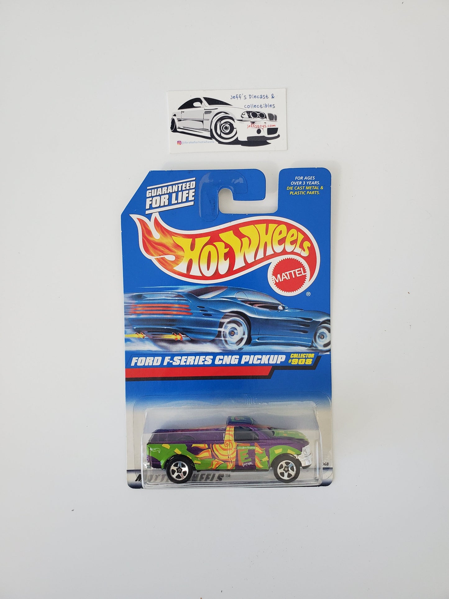 1998 Hot Wheels Ford F-Series CNG Pickup #908 Jeff's Diecast & Collectibles