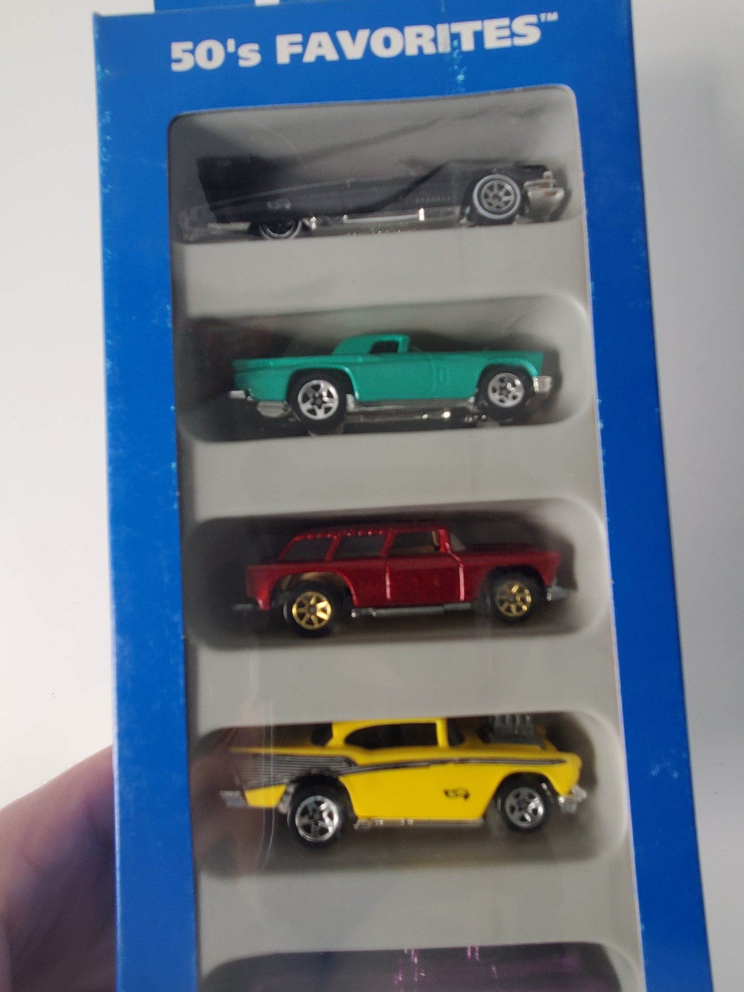 1995 Hot Wheels 50's Favorites 5 Pack - Chevy, Ford, Cadillac Jeff's Diecast & Collectibles