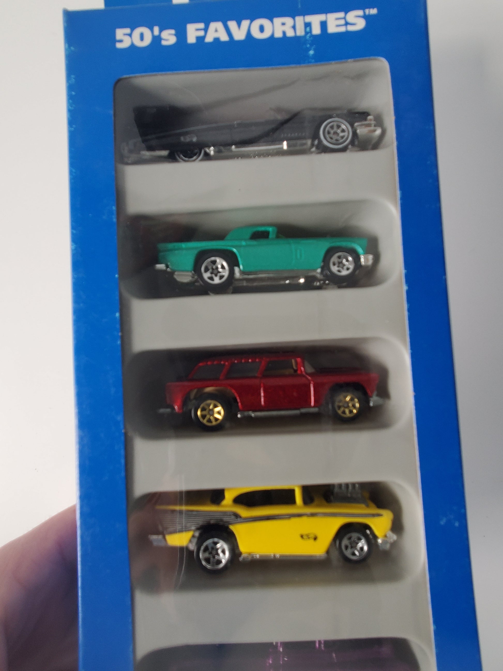 1995 Hot Wheels 50's Favorites 5 Pack - Chevy, Ford, Cadillac Jeff's Diecast & Collectibles
