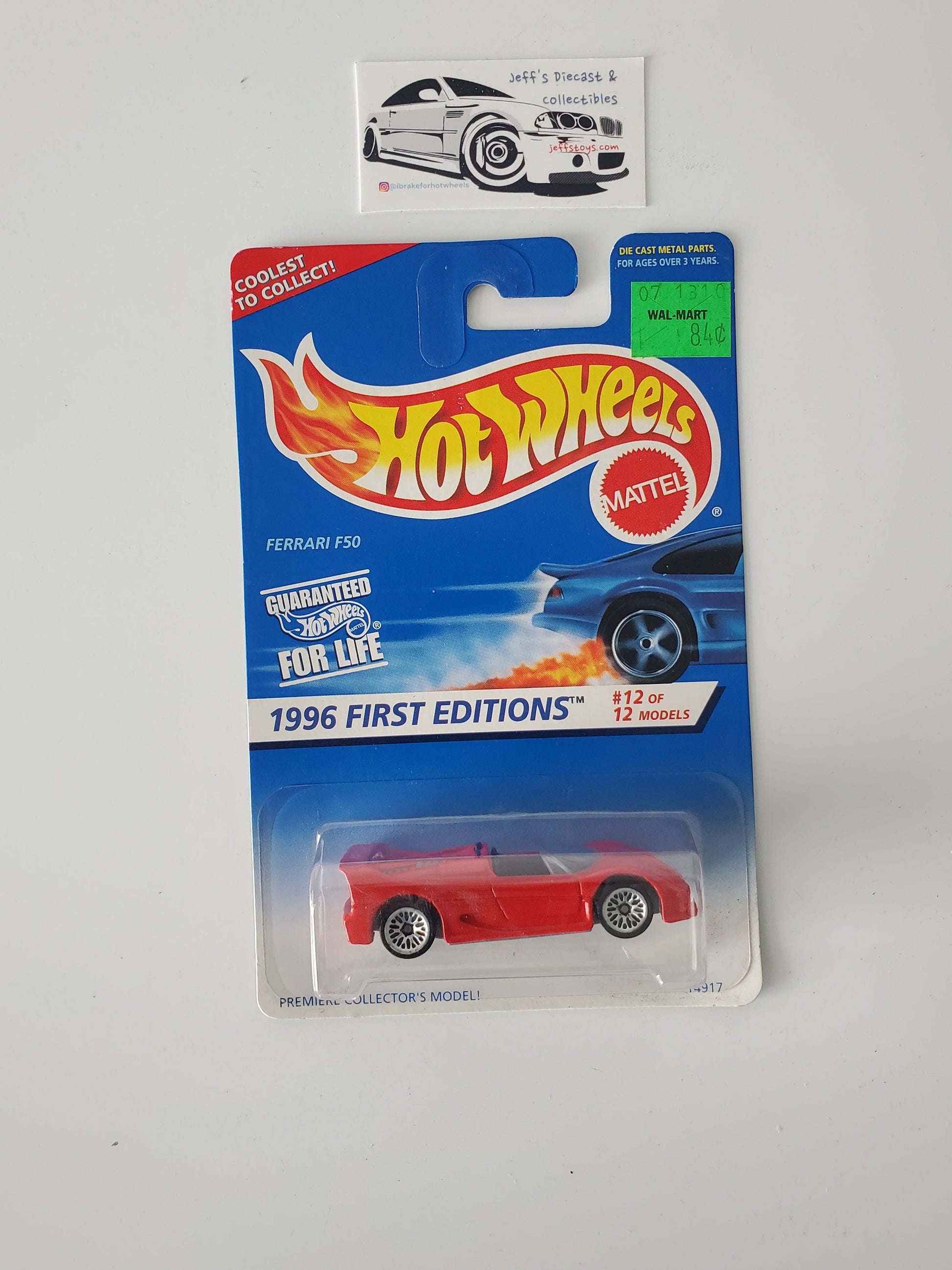 1996 Hot Wheels Ferrari F50 #377 Jeff's Diecast & Collectibles