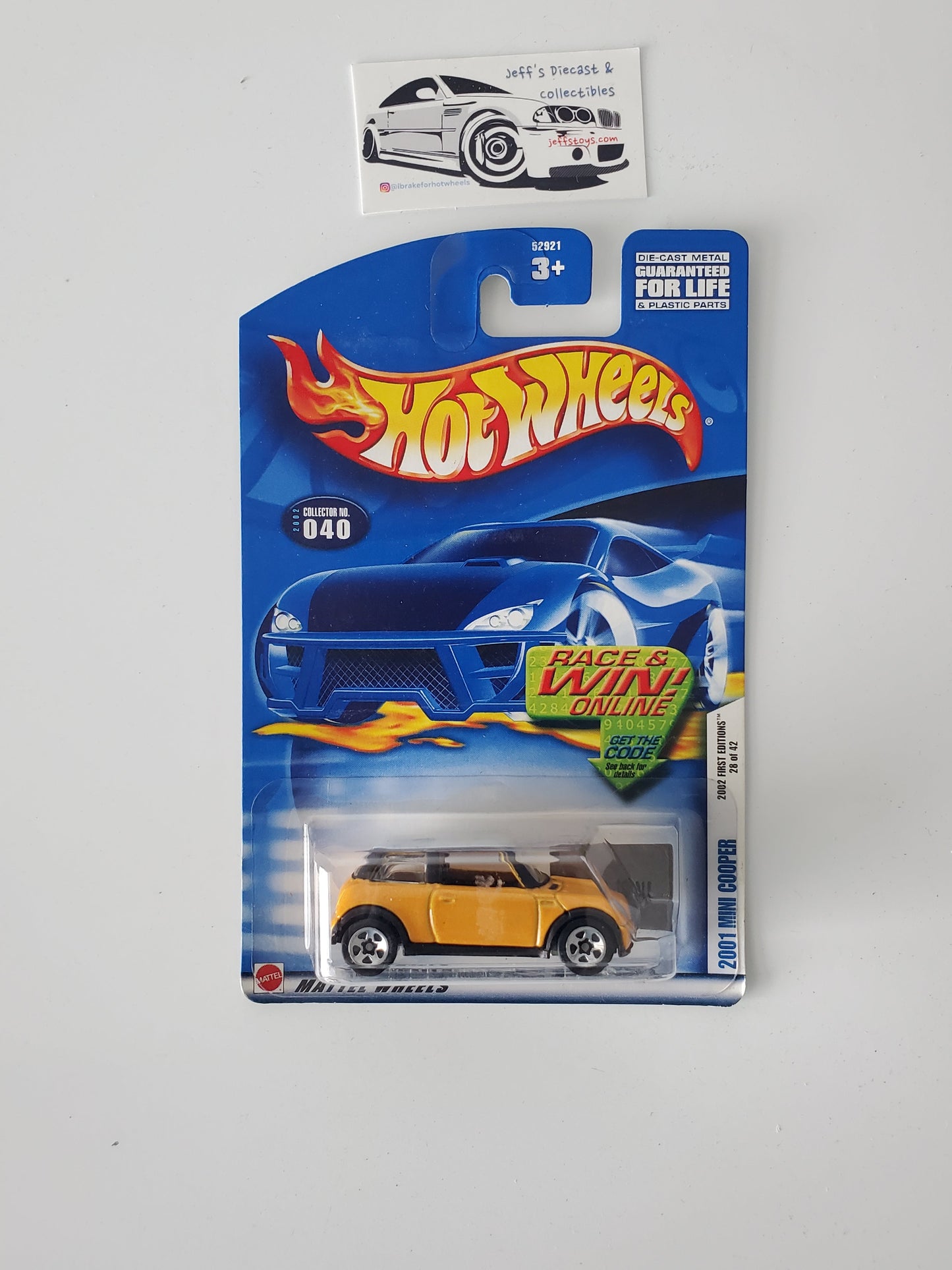 2002 Hot Wheels 2001 Mini Cooper #40 Jeff's Diecast & Collectibles