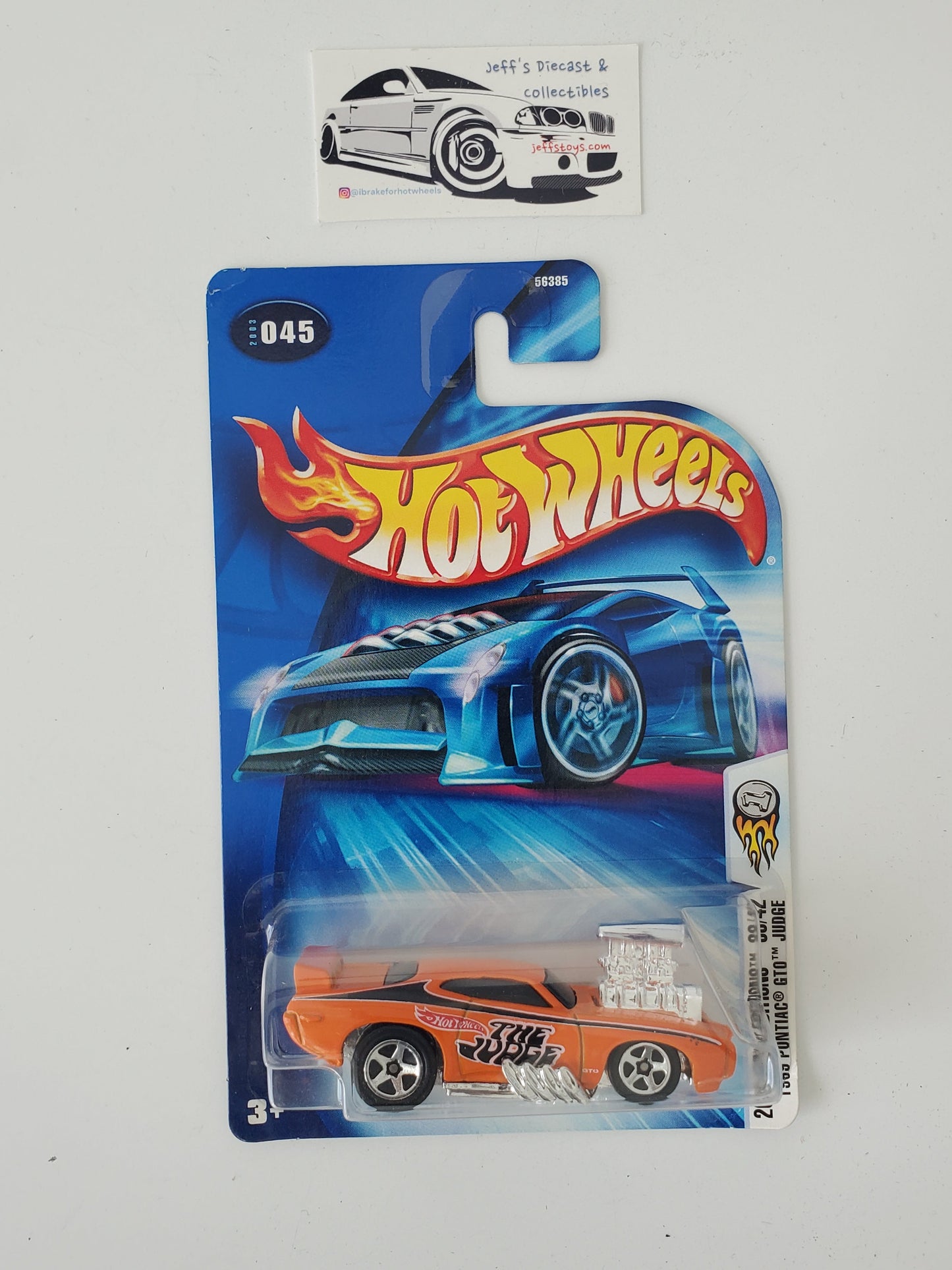 2003 Hot Wheels 1969 Pontiac GTO Judge #45 Jeff's Diecast & Collectibles