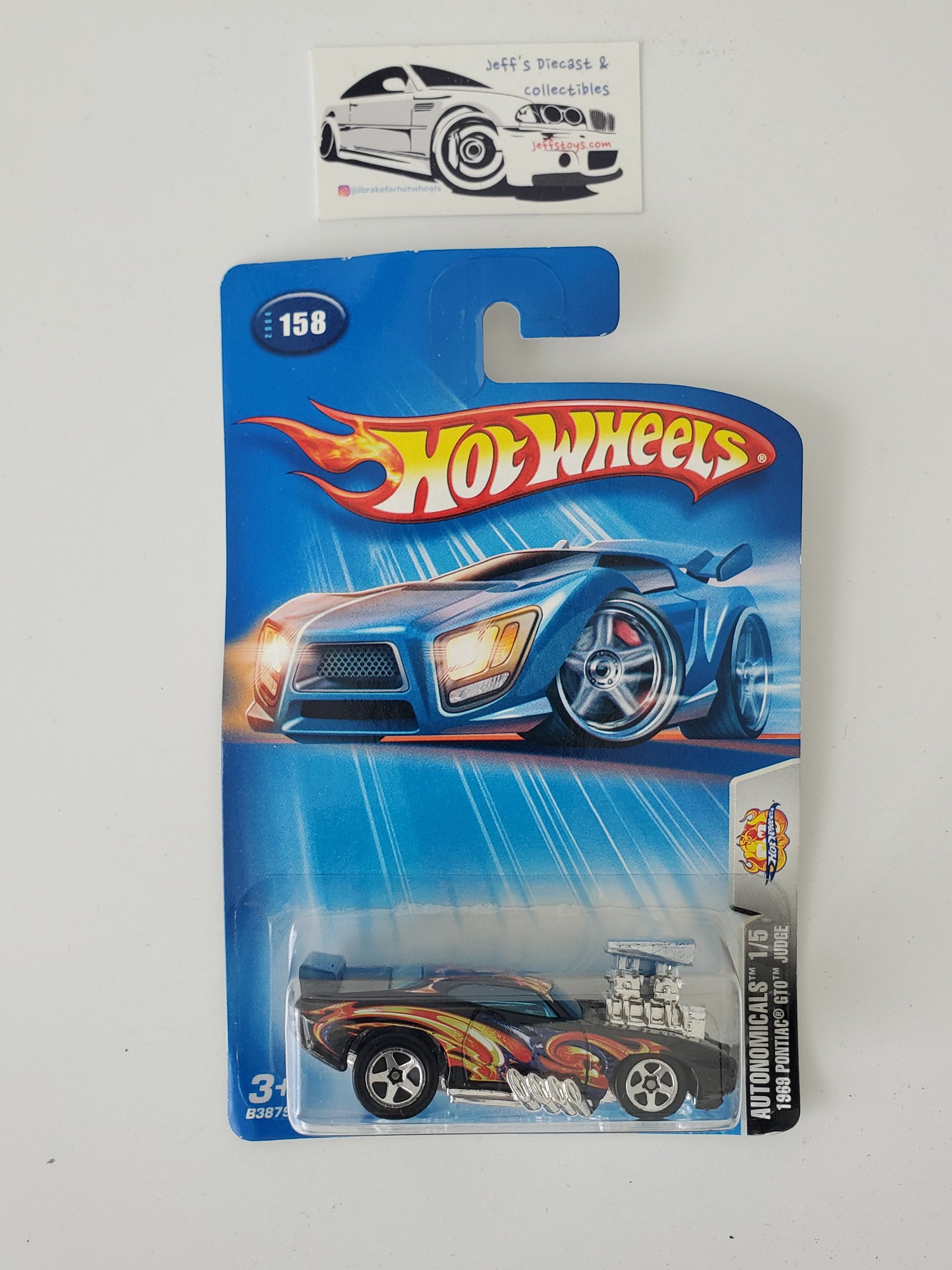 2004 Hot Wheels 1969 Pontiac GTO Judge #158 Jeff's Diecast & Collectibles
