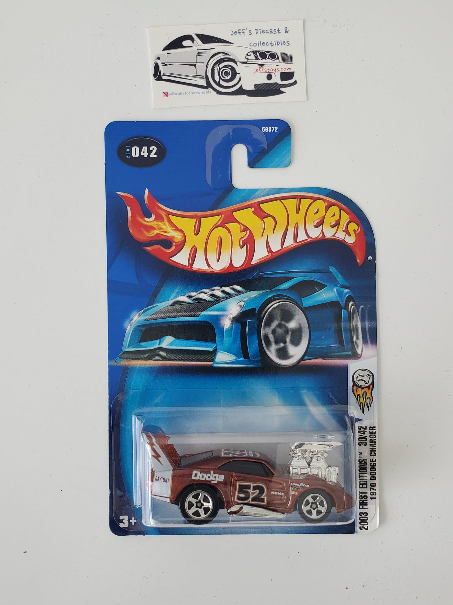 2003 Hot Wheels 1970 Dodge Charger #42 Jeff's Diecast & Collectibles