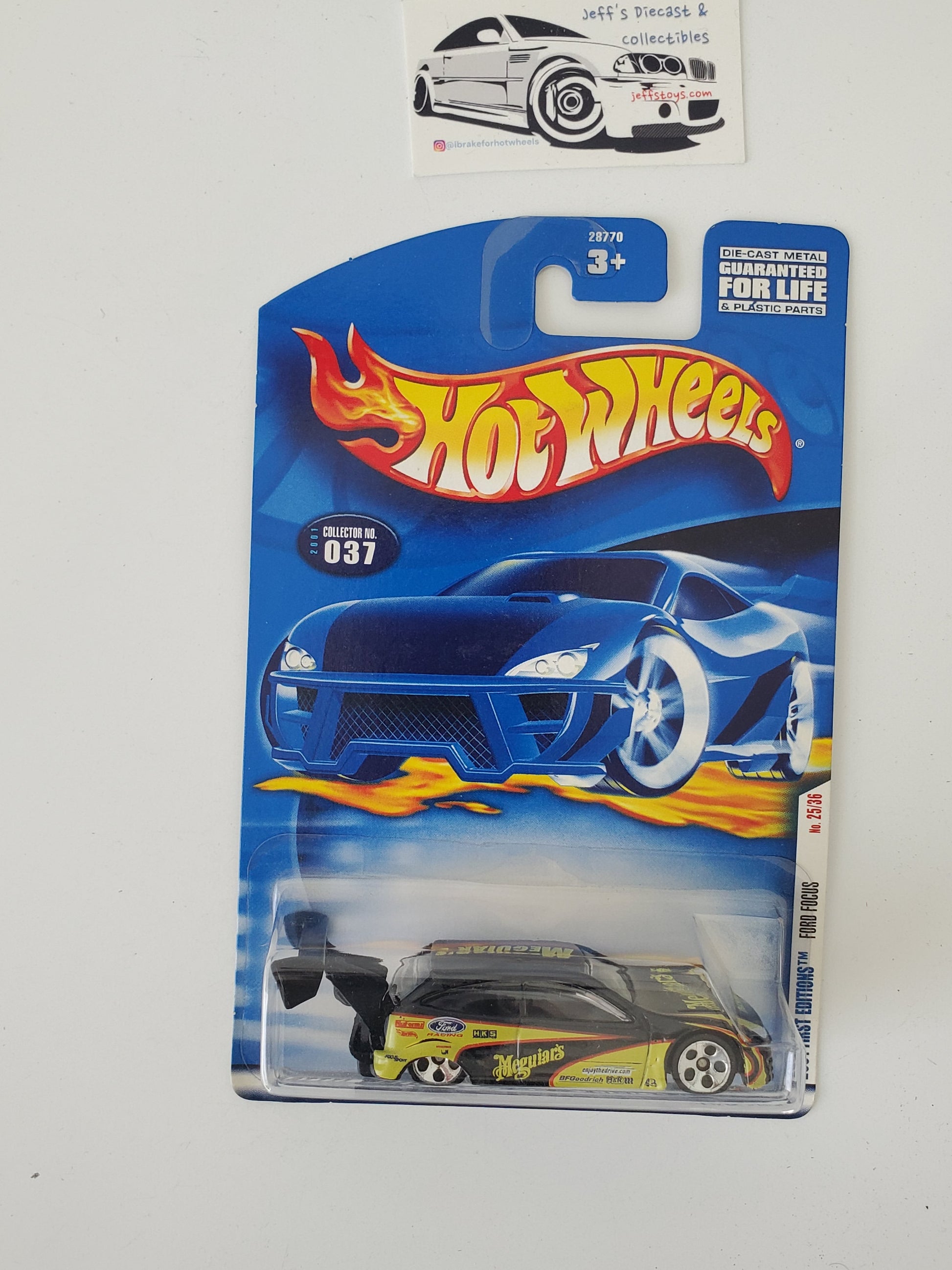 2001 Hot Wheels Ford Focus #37 Jeff's Diecast & Collectibles