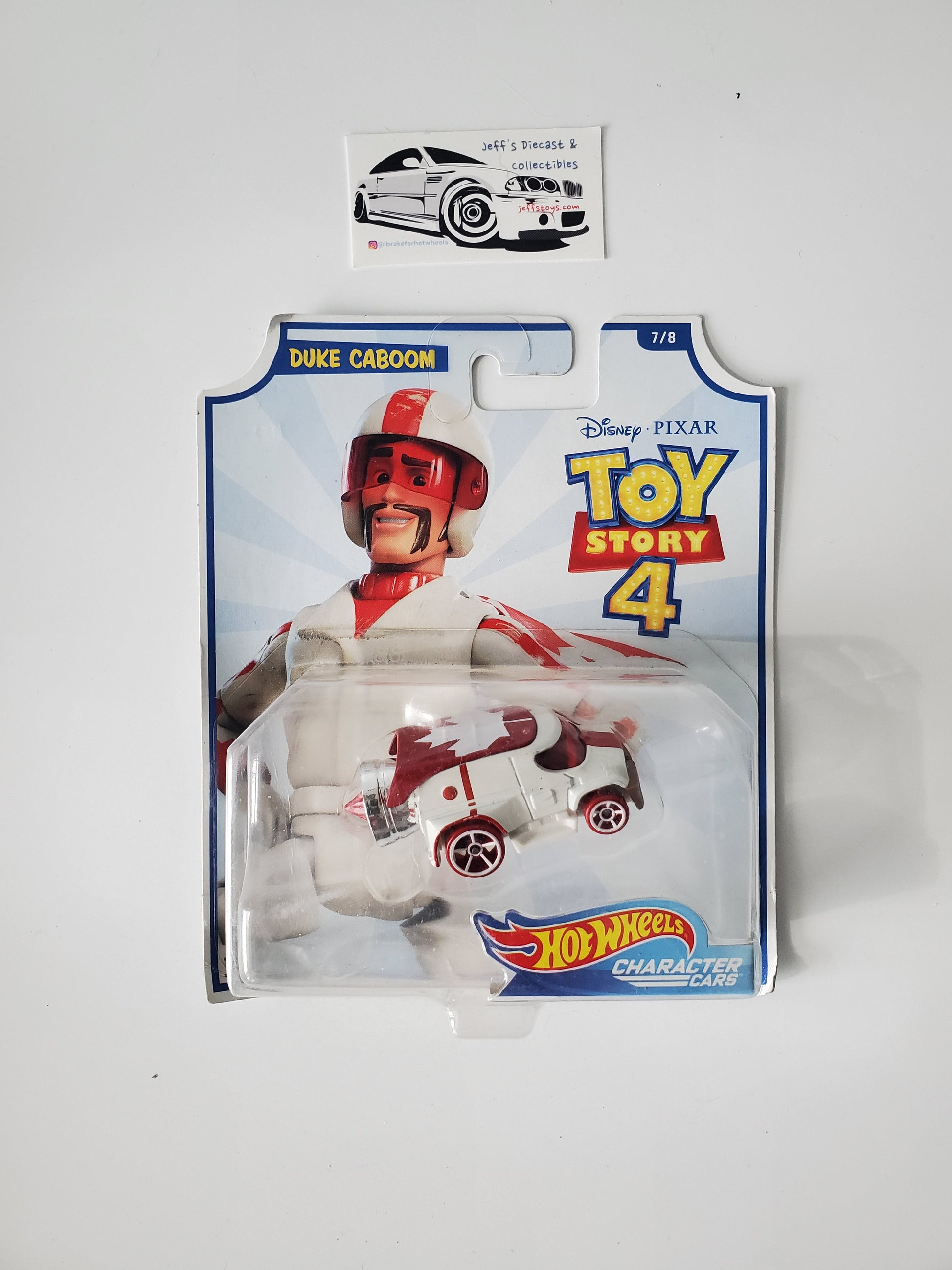 2018 Hot Wheels Character Cars Toy Story 4 Duke Caboom Jeff's Diecast & Collectibles