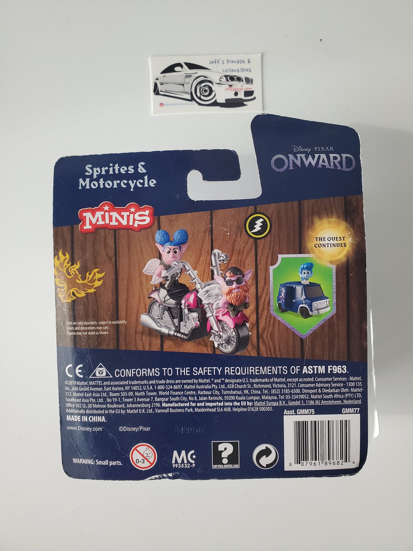 2019 Disney Pixar Onward Sprites & Motorcycle Minis Jeff's Diecast & Collectibles