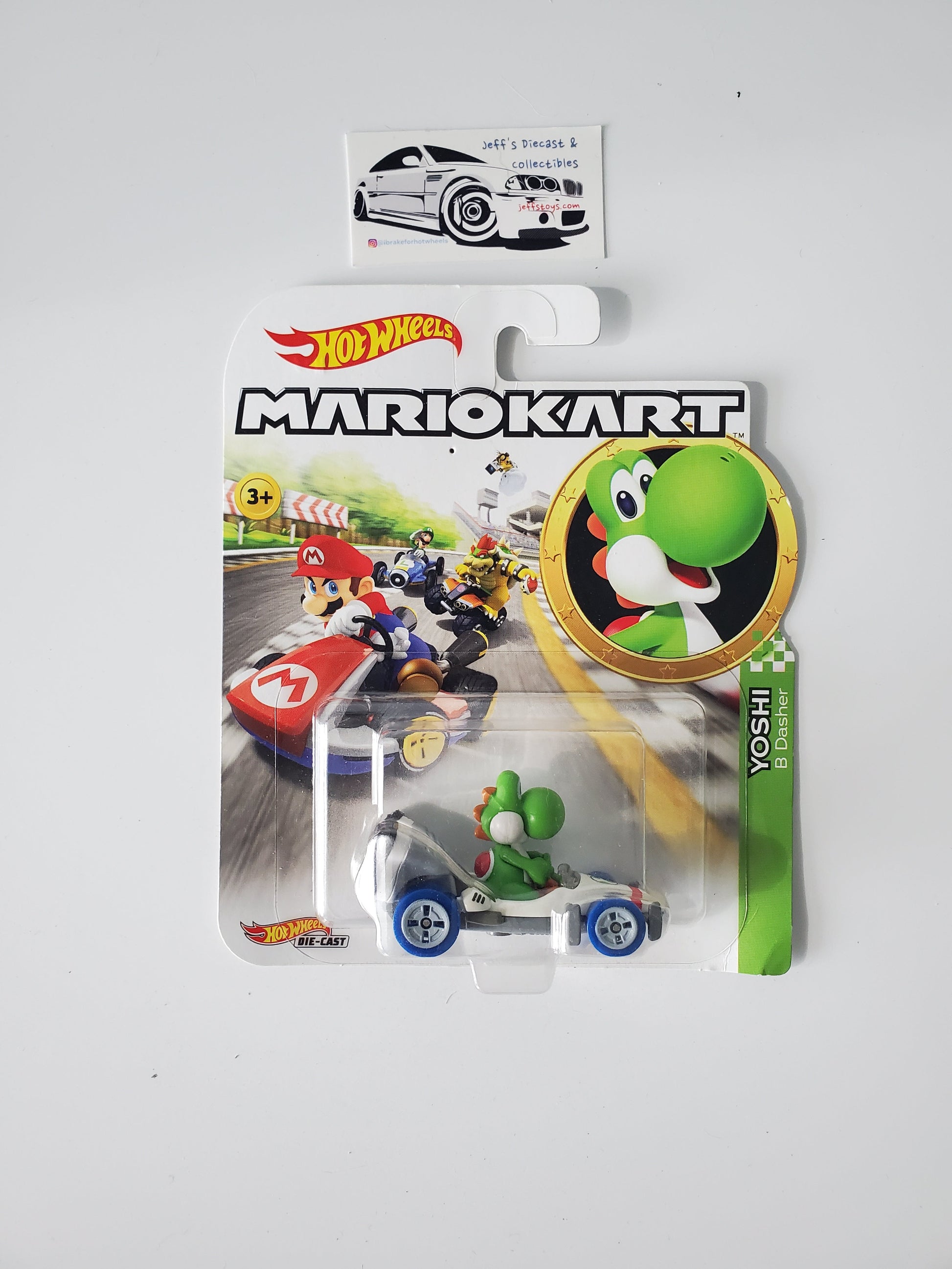 2018 Hot Wheels Mario Kart Yoshi B Dasher Jeff's Diecast & Collectibles
