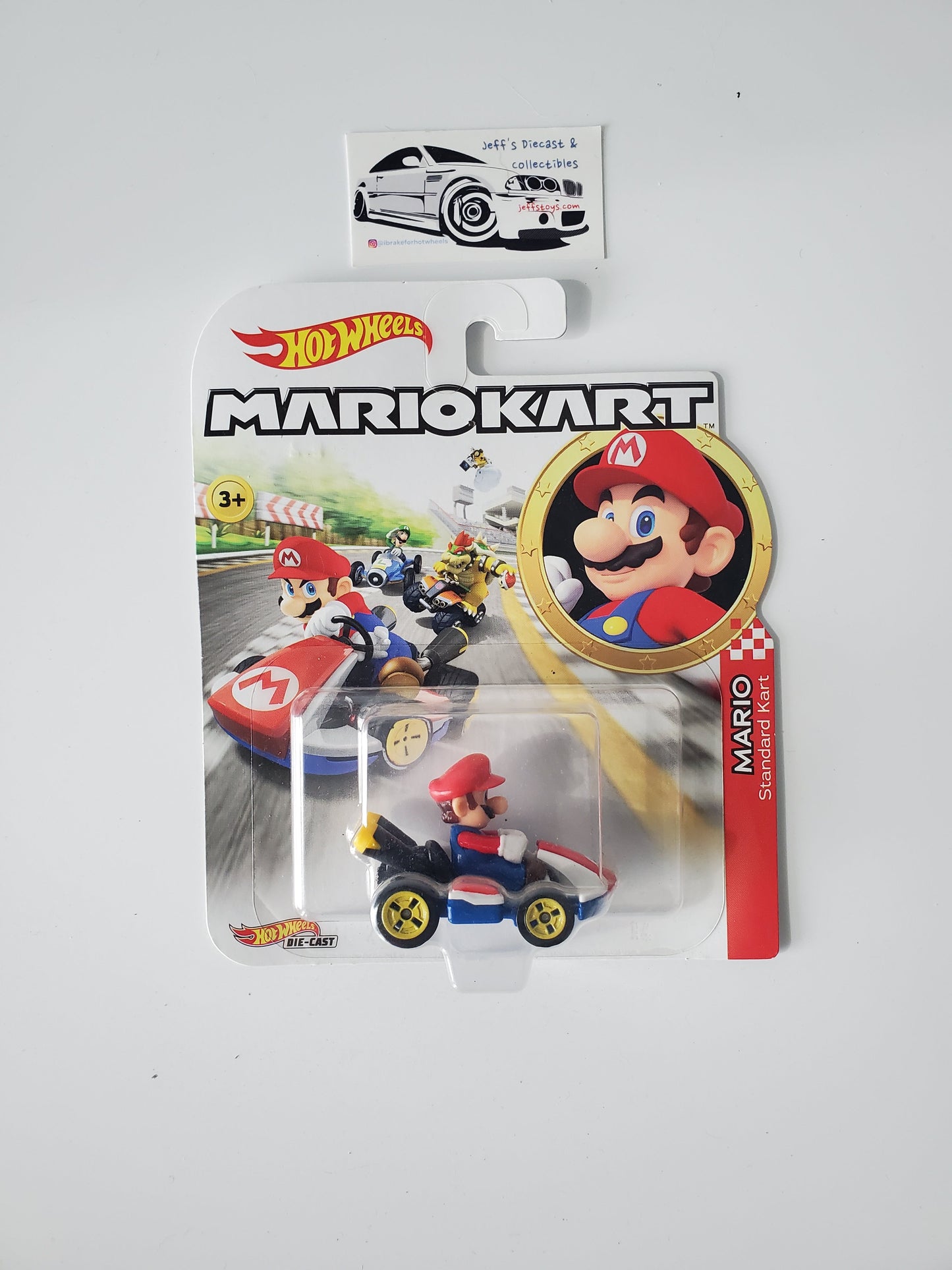Hot Wheels Mario Kart Mario Standard Kart - B Jeff's Diecast & Collectibles