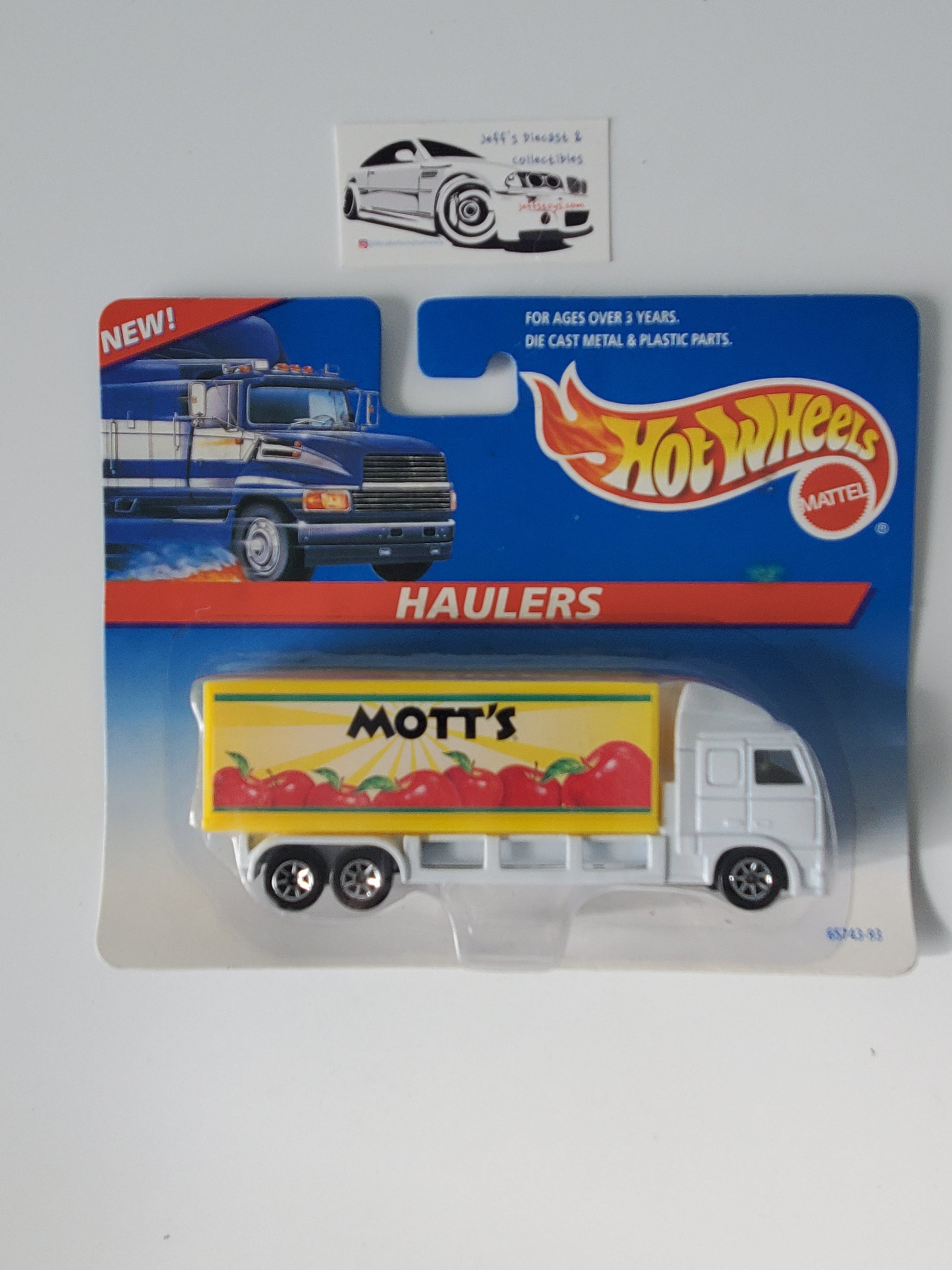 1996 Hot Wheels Haulers Mott's Jeff's Diecast & Collectibles
