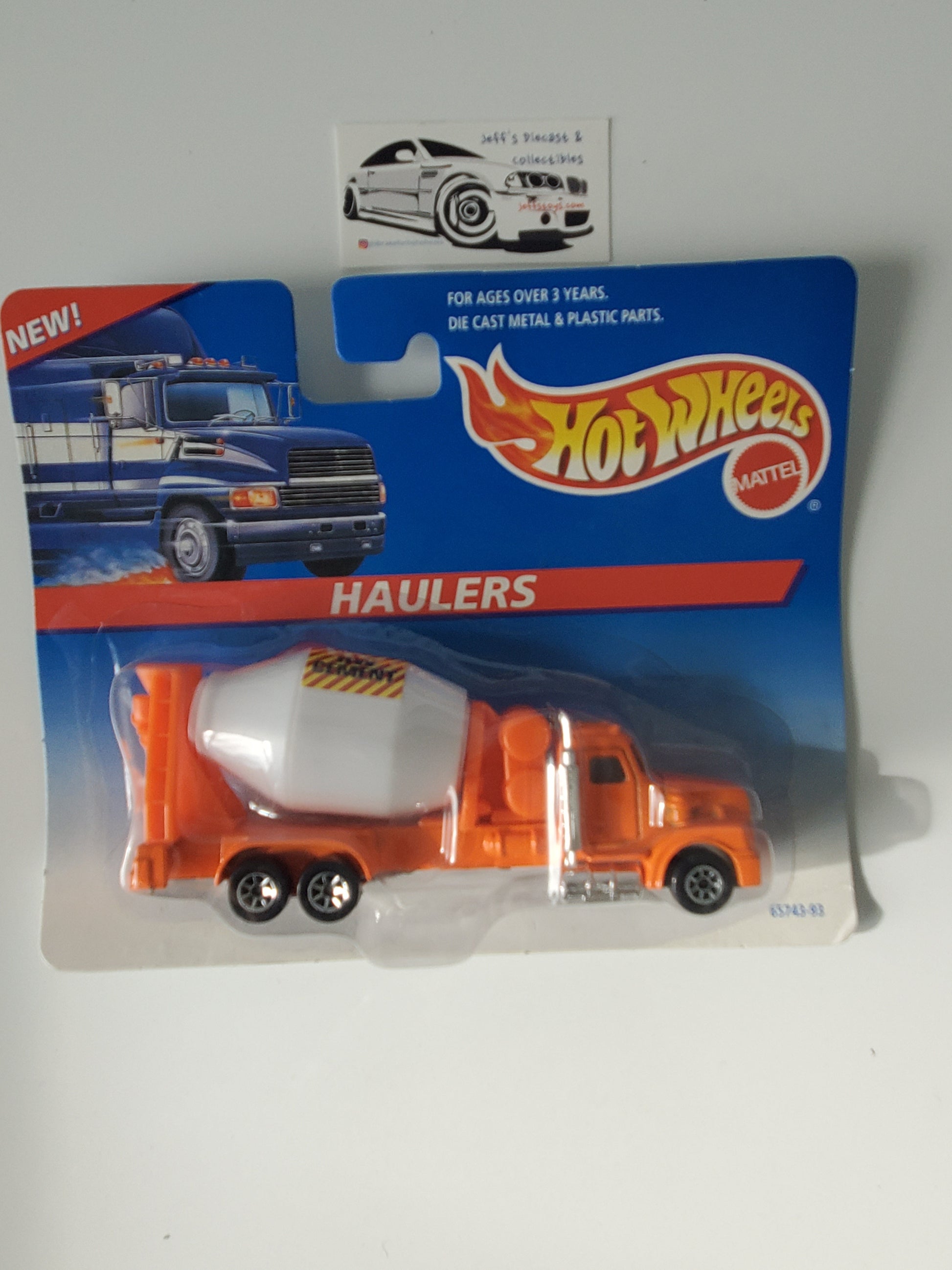 1996 Hot Wheels Haulers Cement Mixer Jeff's Diecast & Collectibles