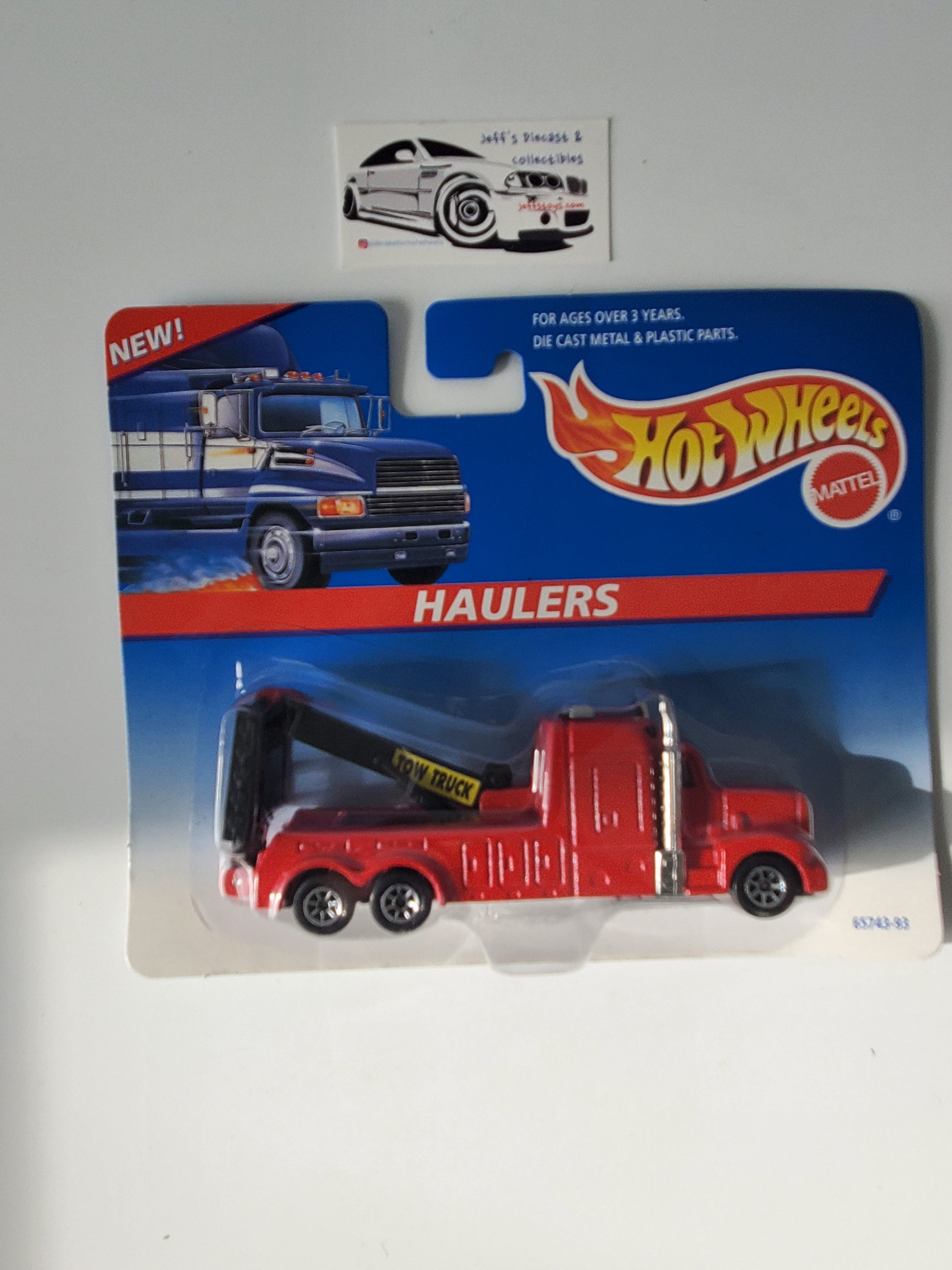 1996 Hot Wheels Haulers Tow Truck Jeff's Diecast & Collectibles
