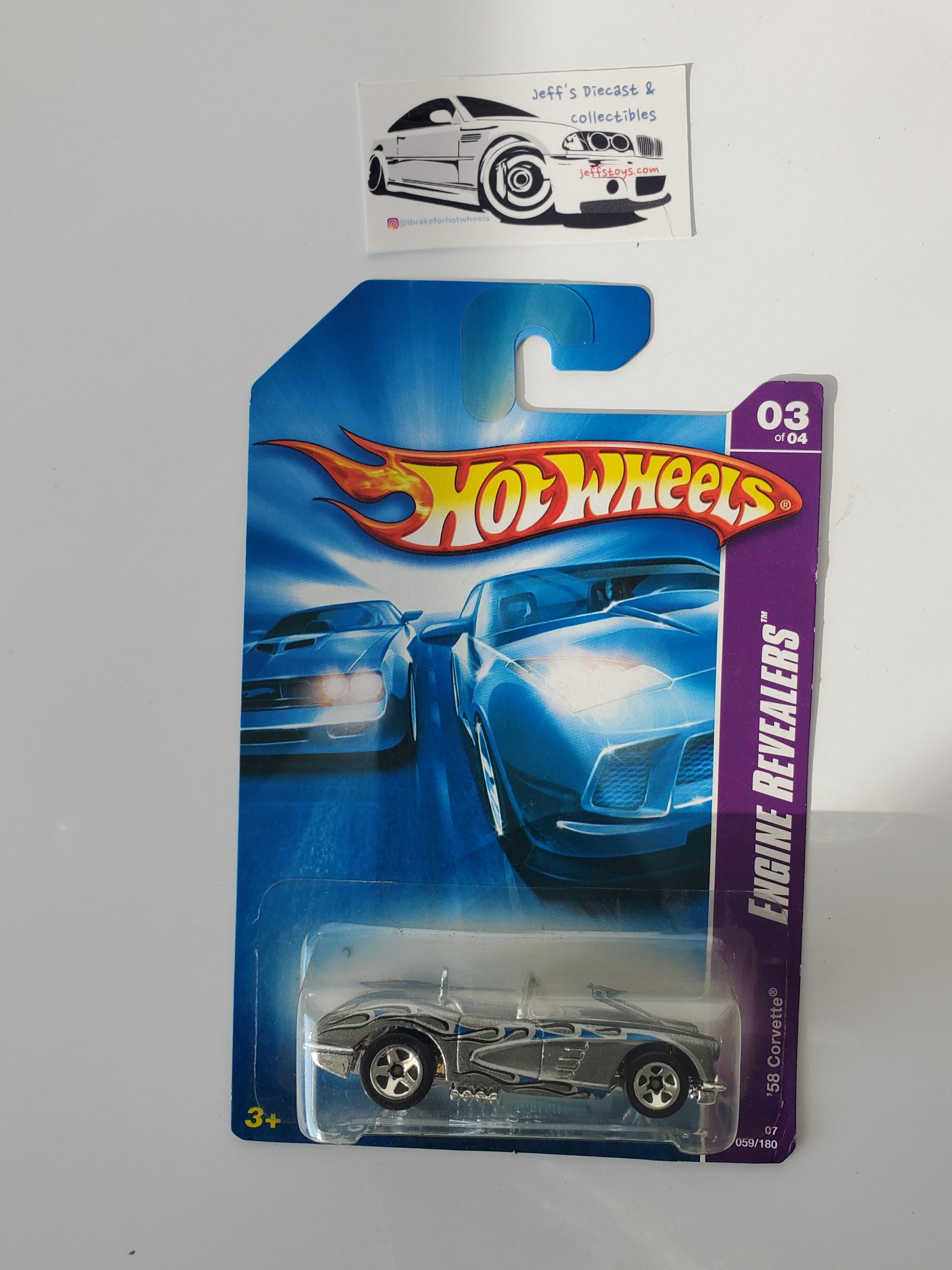 2007 Hot Wheels '58 Corvette #59 Jeff's Diecast & Collectibles