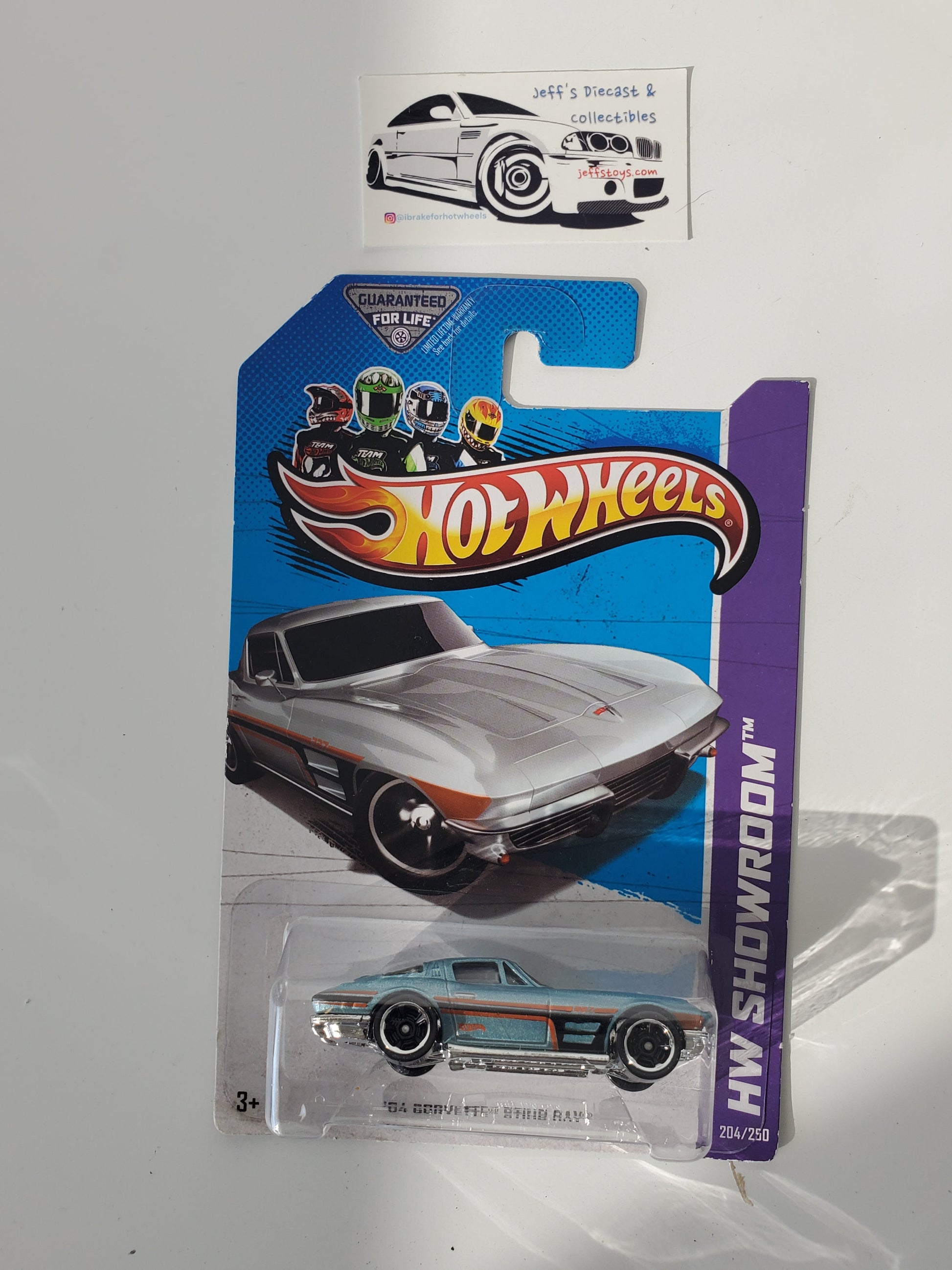 2013 Hot Wheels '64 Corvette Stingray #204 Jeff's Diecast & Collectibles