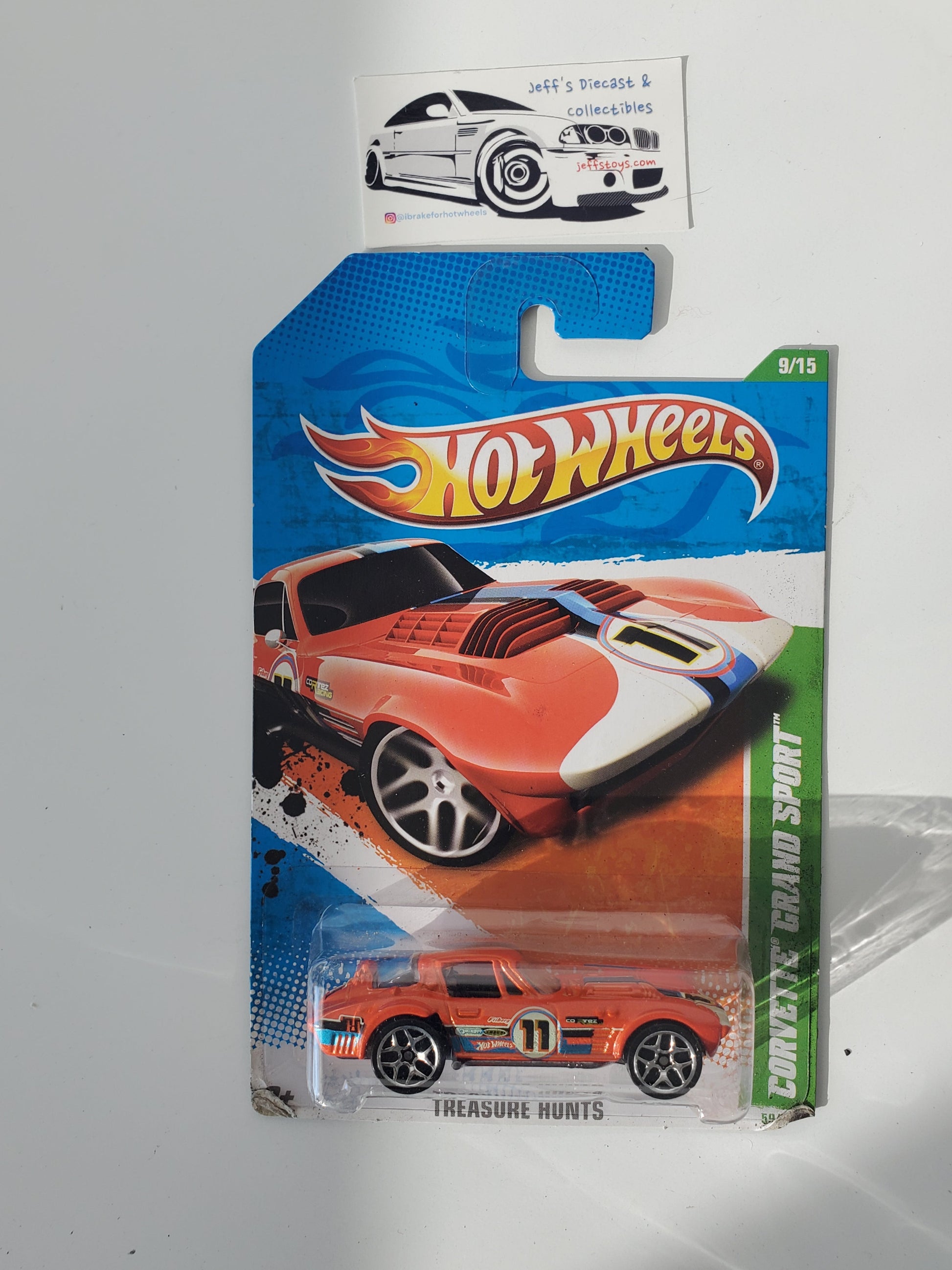 2011 Hot Wheels Corvette Grand Sport #59 Treasure Hunt Jeff's Diecast & Collectibles