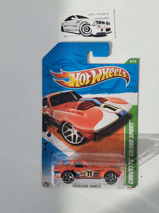 2011 Hot Wheels Corvette Grand Sport #59 Treasure Hunt Jeff's Diecast & Collectibles