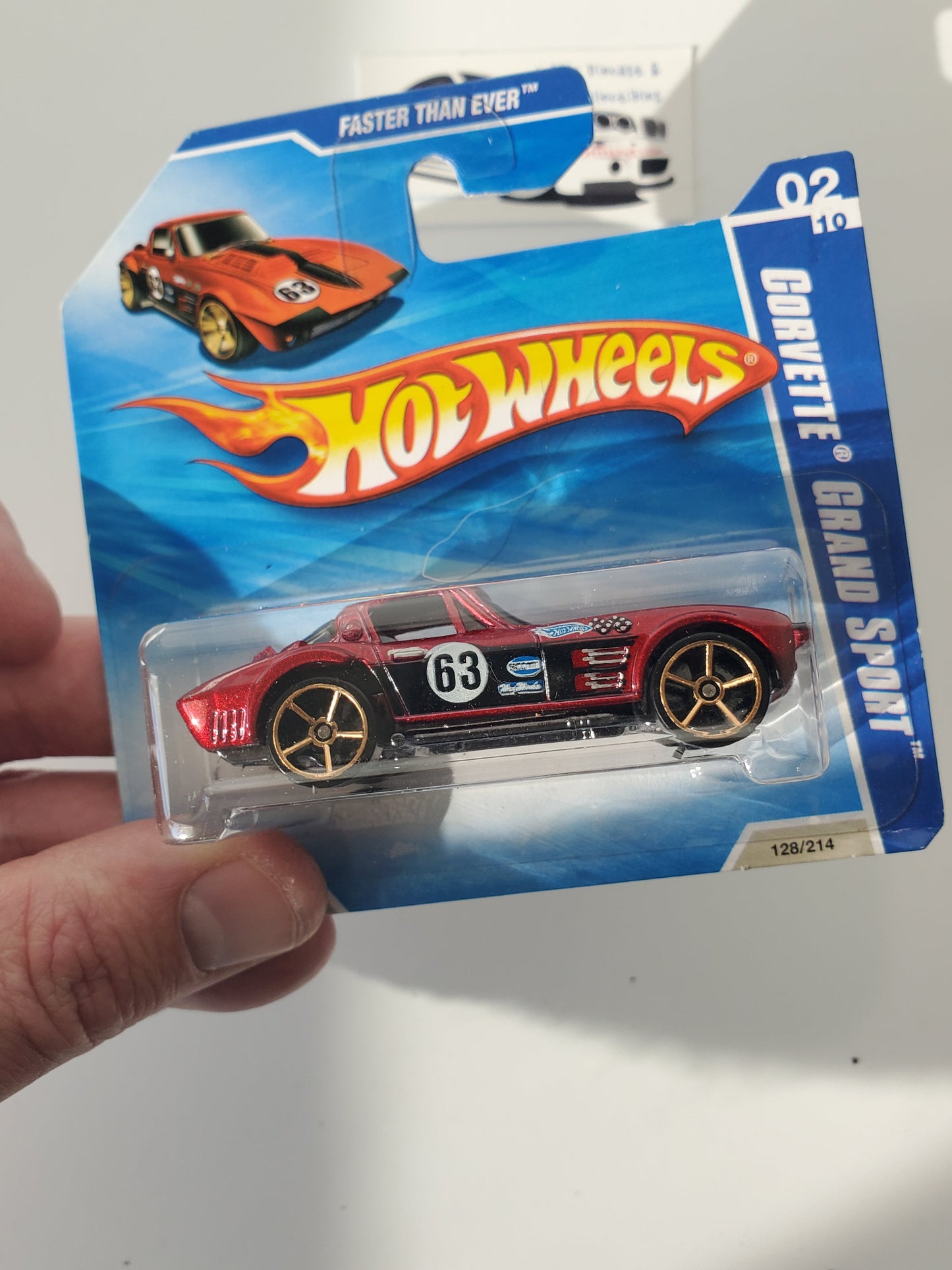 2010 Hot Wheels Corvette Grand Sport #128 Short Card FTE Red Jeff's Diecast & Collectibles