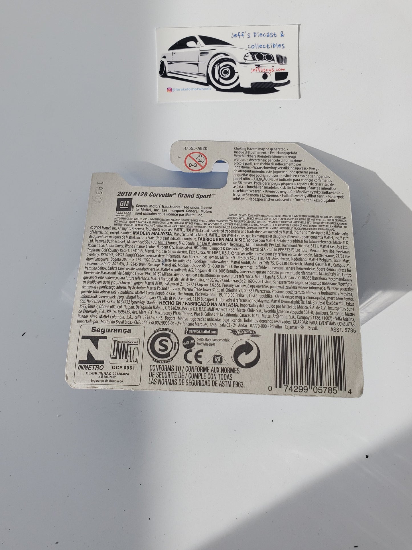2010 Hot Wheels Corvette Grand Sport #128 Short Card FTE Red Jeff's Diecast & Collectibles