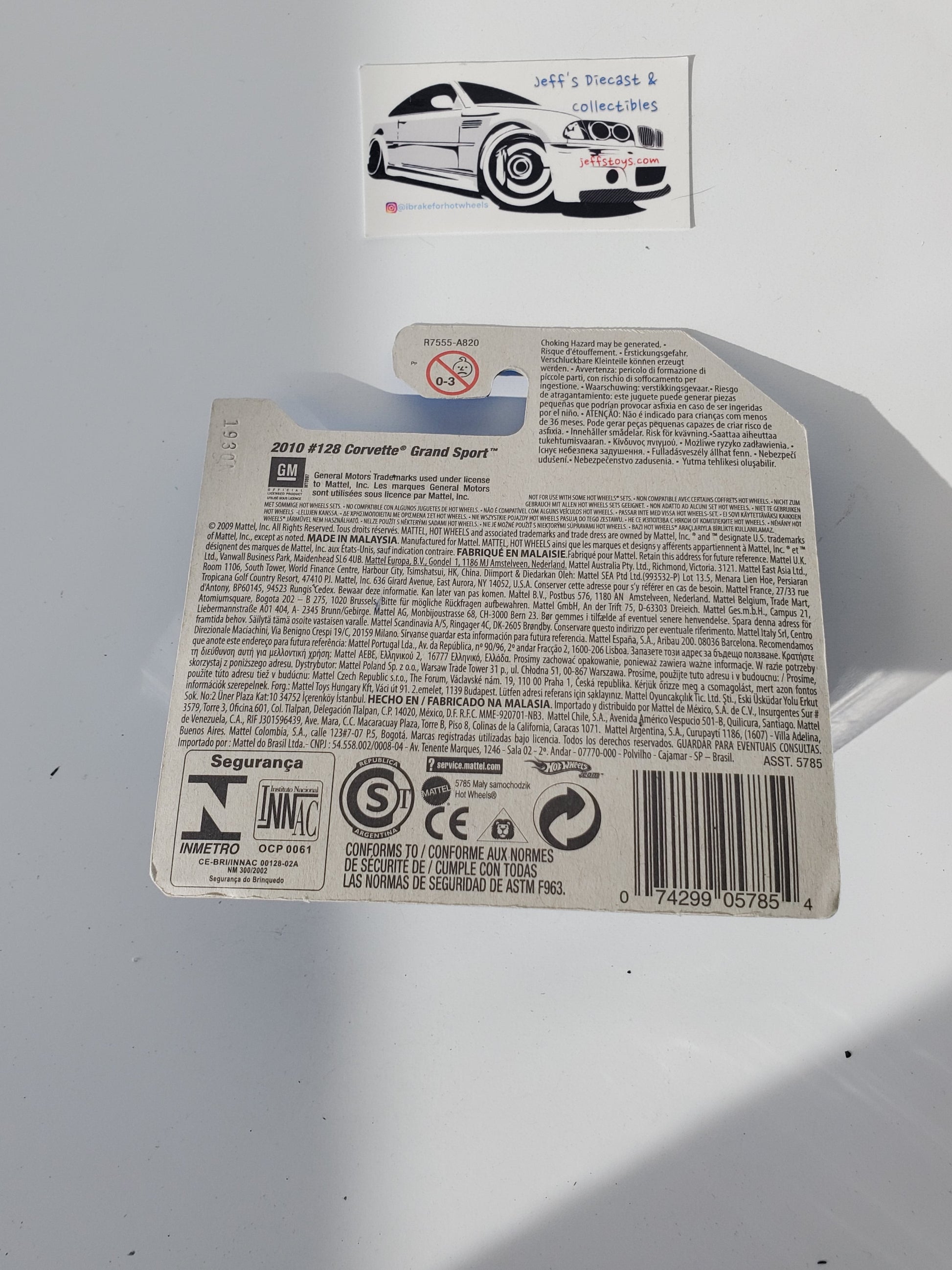 2010 Hot Wheels Corvette Grand Sport #128 Short Card FTE Red Jeff's Diecast & Collectibles