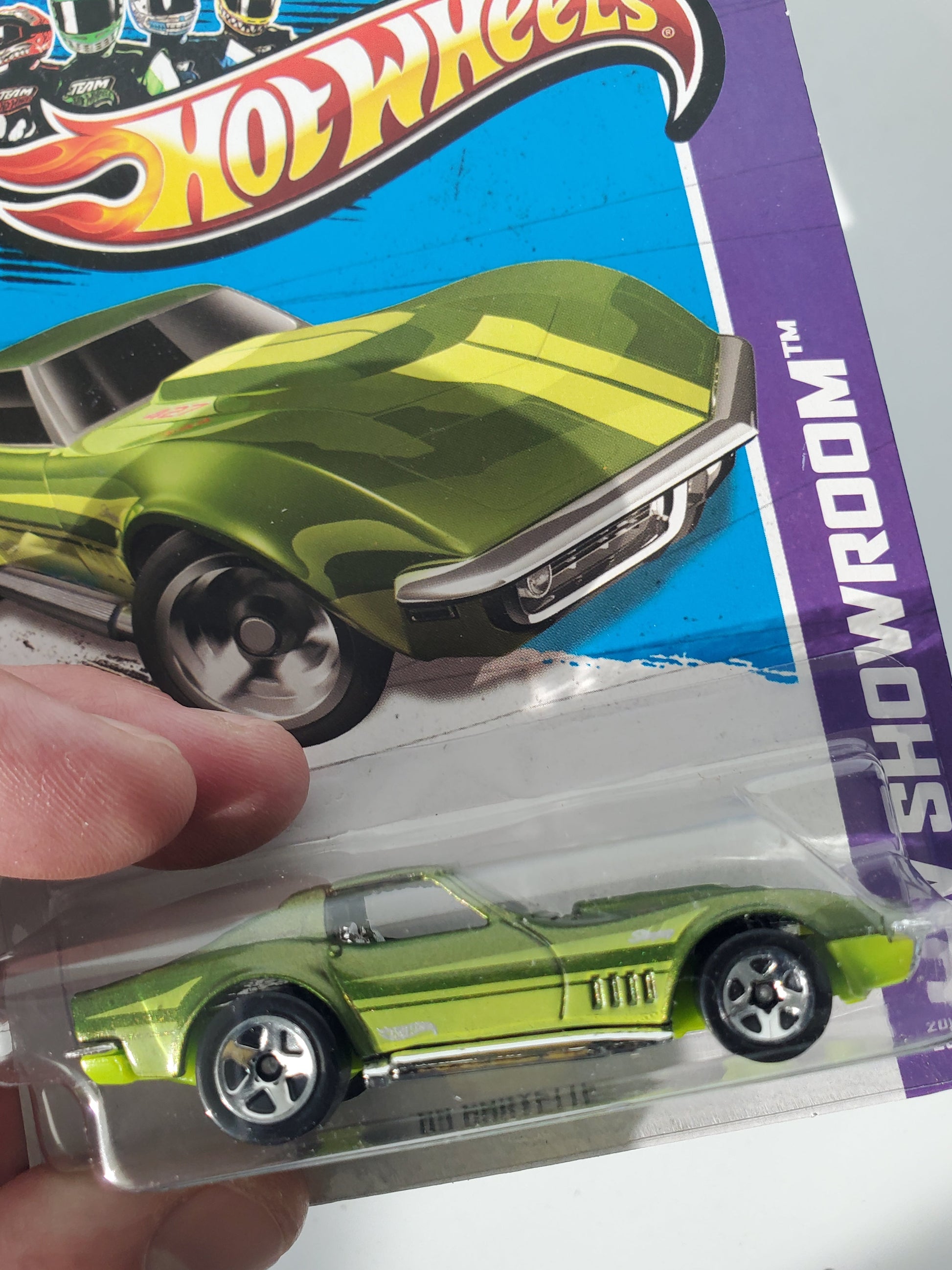 2013 Hot Wheels '69 Corvette #201 Green Kmart Exclusive Jeff's Diecast & Collectibles