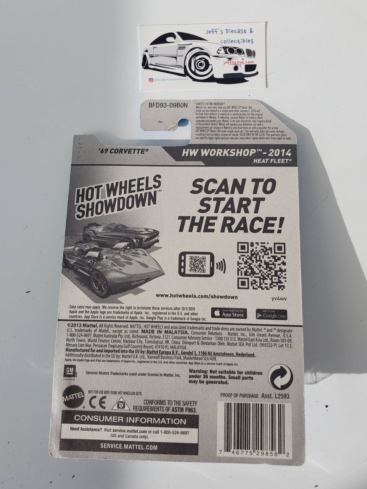 2014 Hot Wheels '69 Corvette #214 Jeff's Diecast & Collectibles