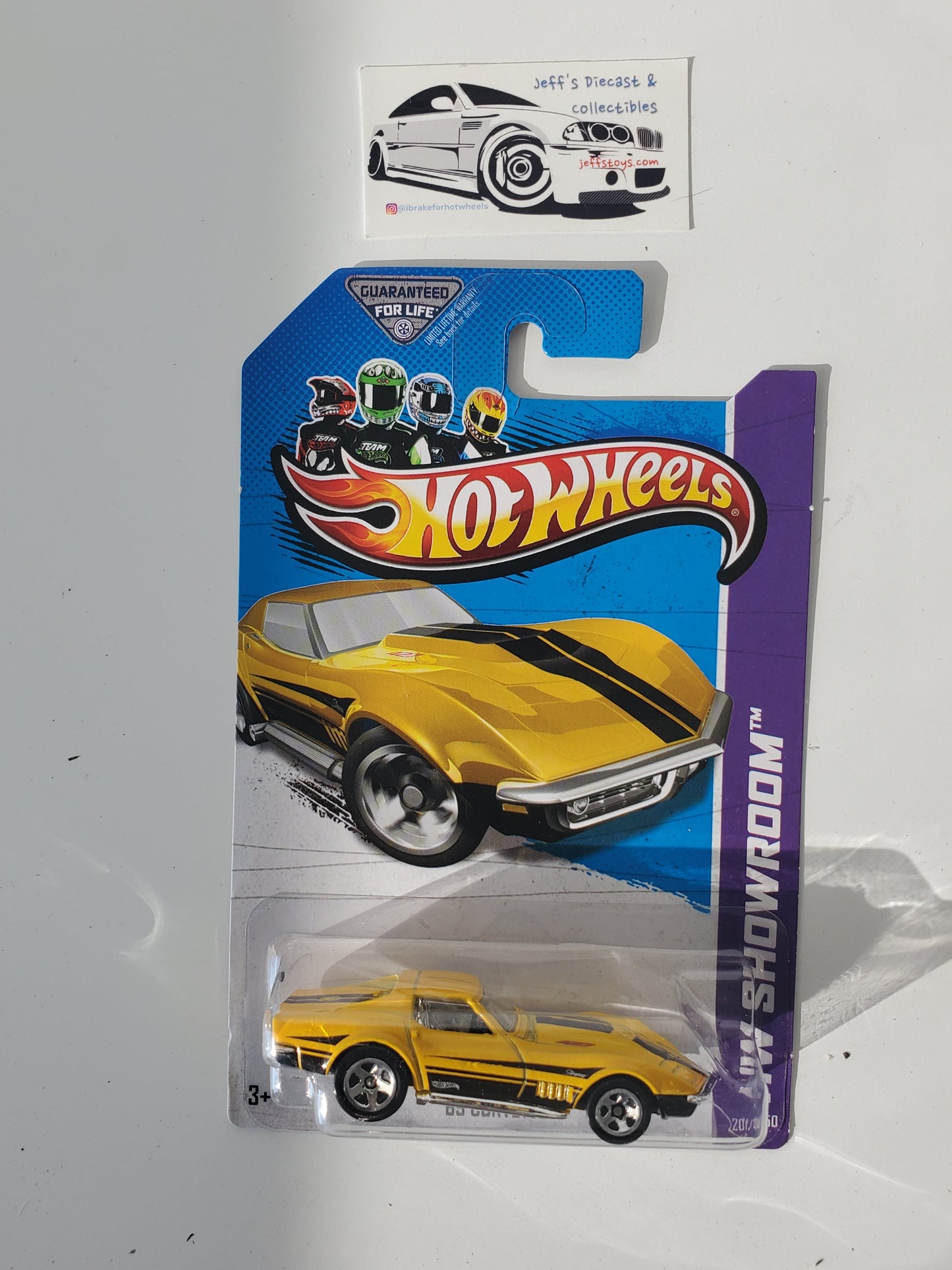 2013 Hot Wheels '69 Corvette #201 Yellow Jeff's Diecast & Collectibles