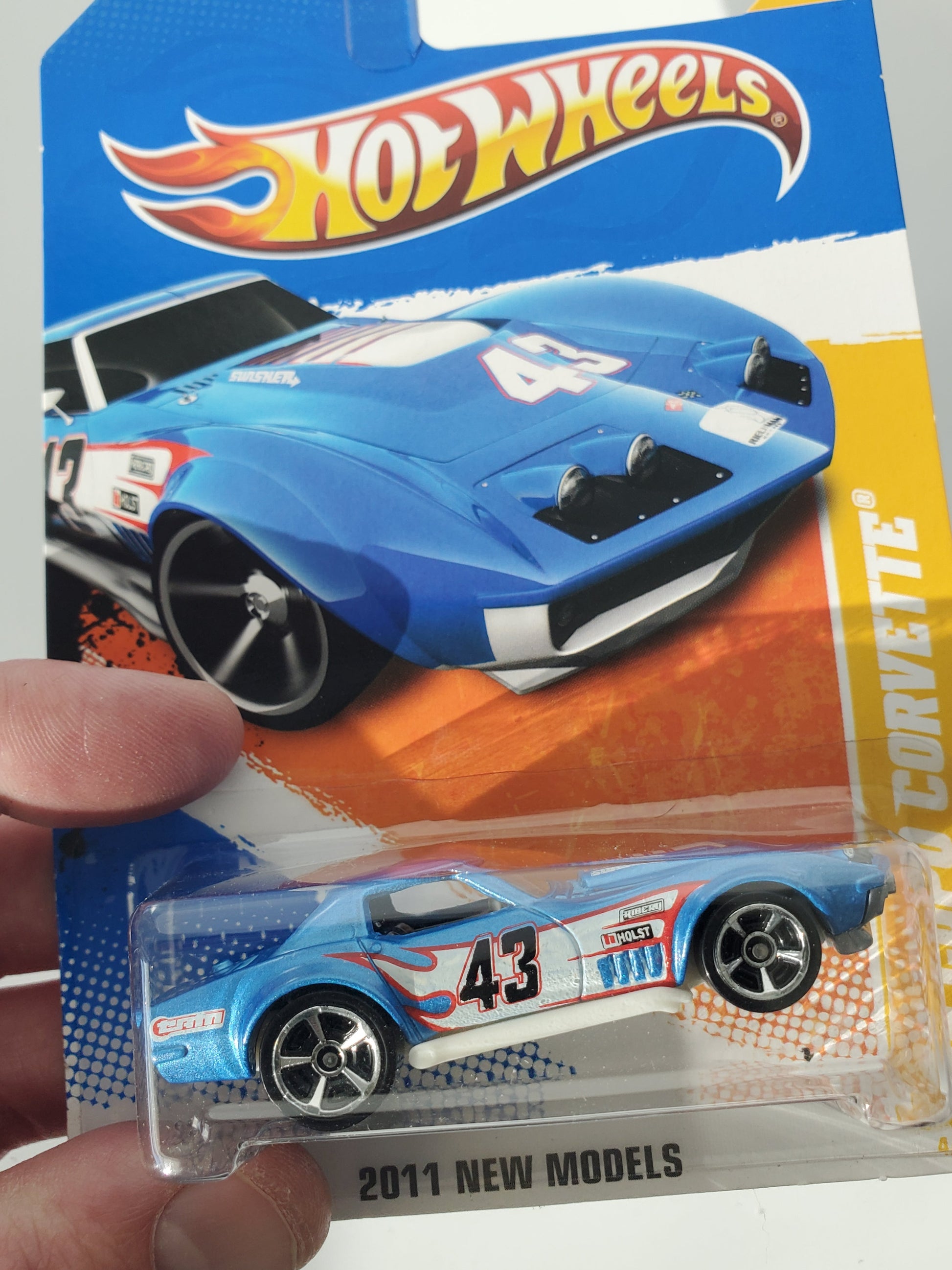 2011 Hot Wheels '69 Copo Corvette #4 Blue Jeff's Diecast & Collectibles