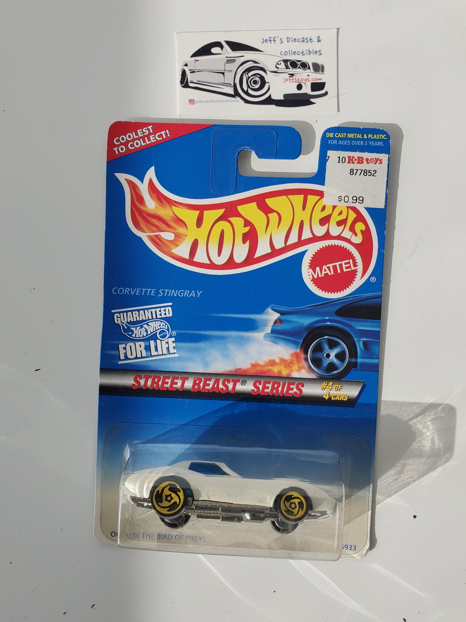 1997 Hot Wheels Corvette Stingray #560 Street Beast Jeff's Diecast & Collectibles