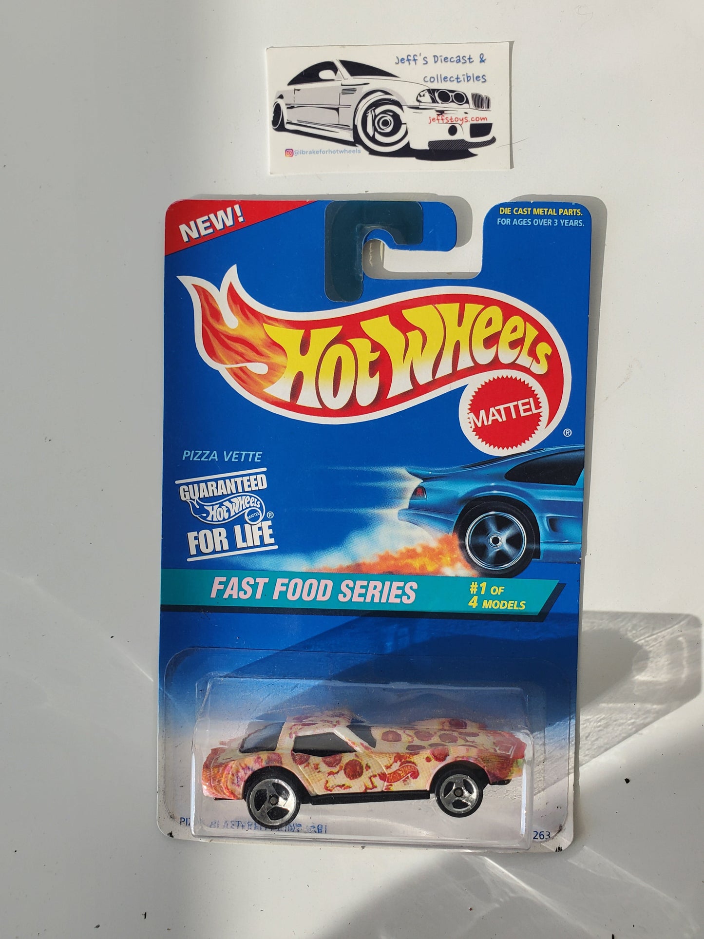 1996 Hot Wheels Corvette Stingray #416 Pizza Vette Jeff's Diecast & Collectibles