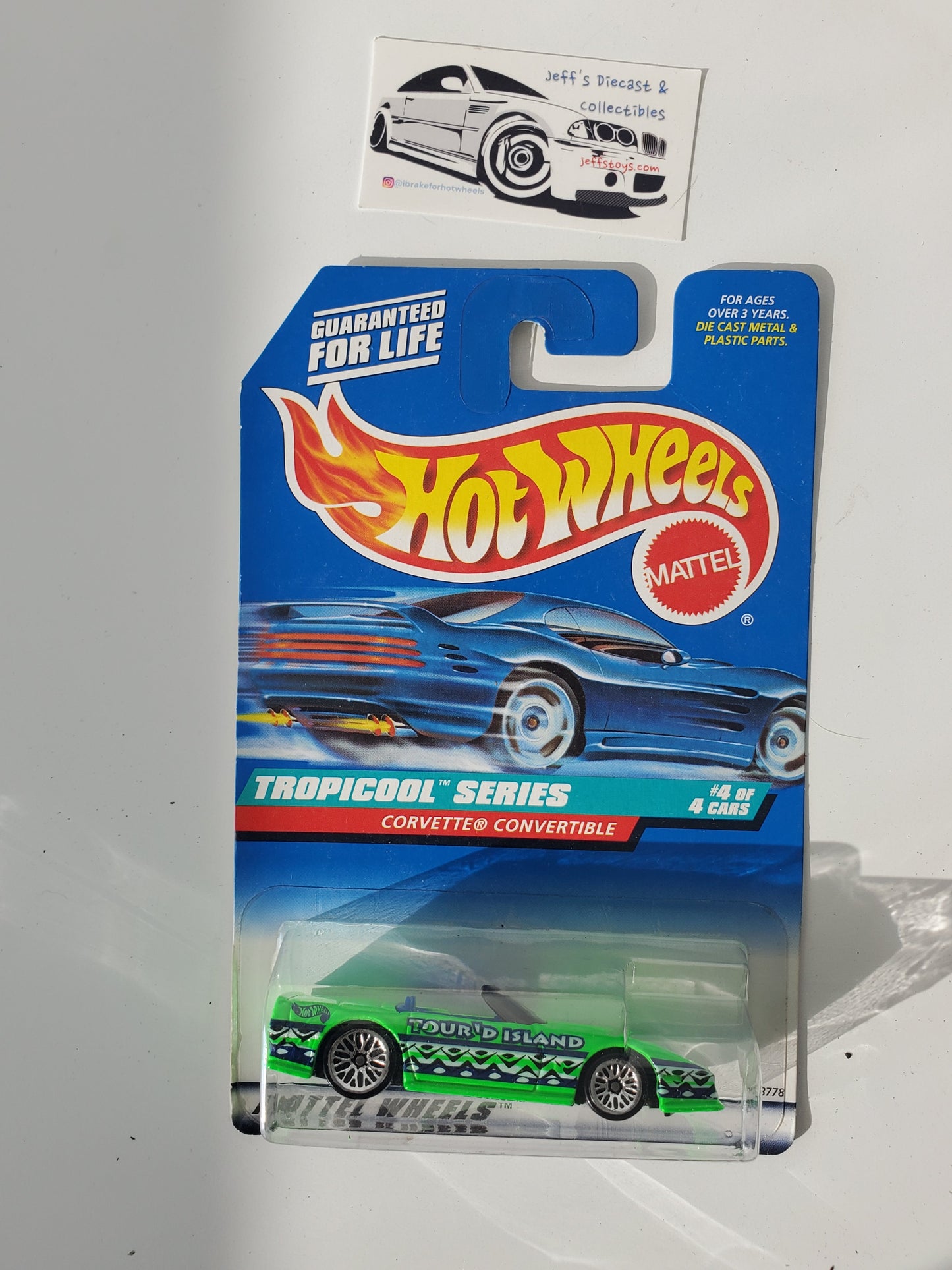 1998 Hot Wheels Custom Corvette #696 Tropicool Jeff's Diecast & Collectibles