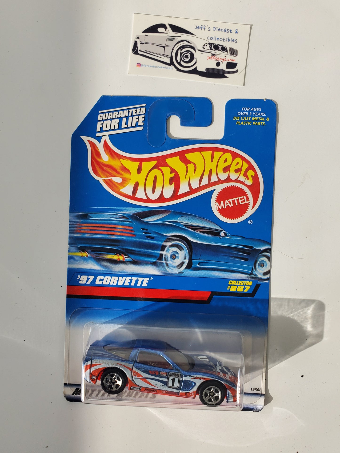 1998 Hot Wheels '97 Corvette #867 Jeff's Diecast & Collectibles