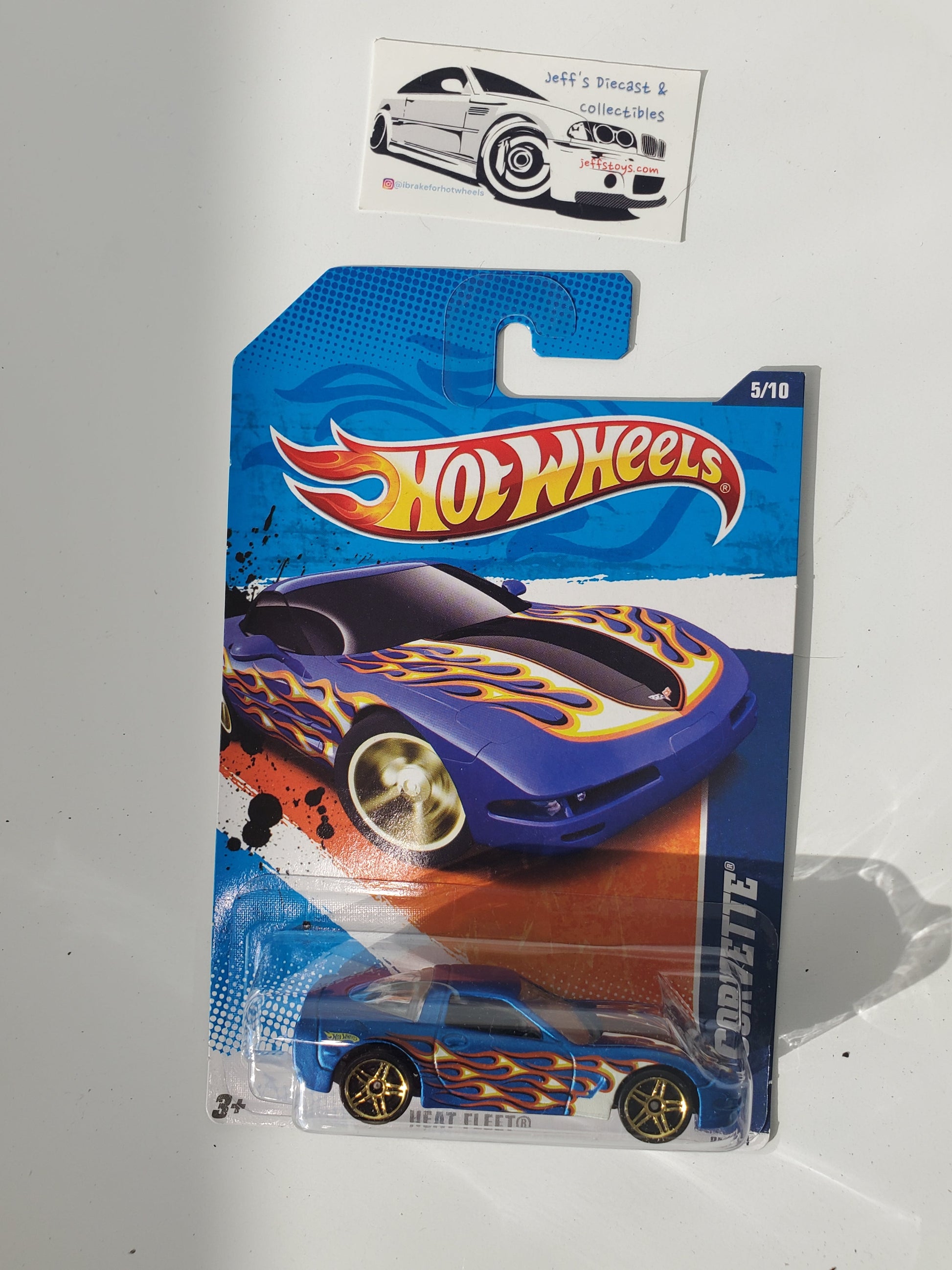 2011 Hot Wheels '97 Corvette #95 Blue Jeff's Diecast & Collectibles