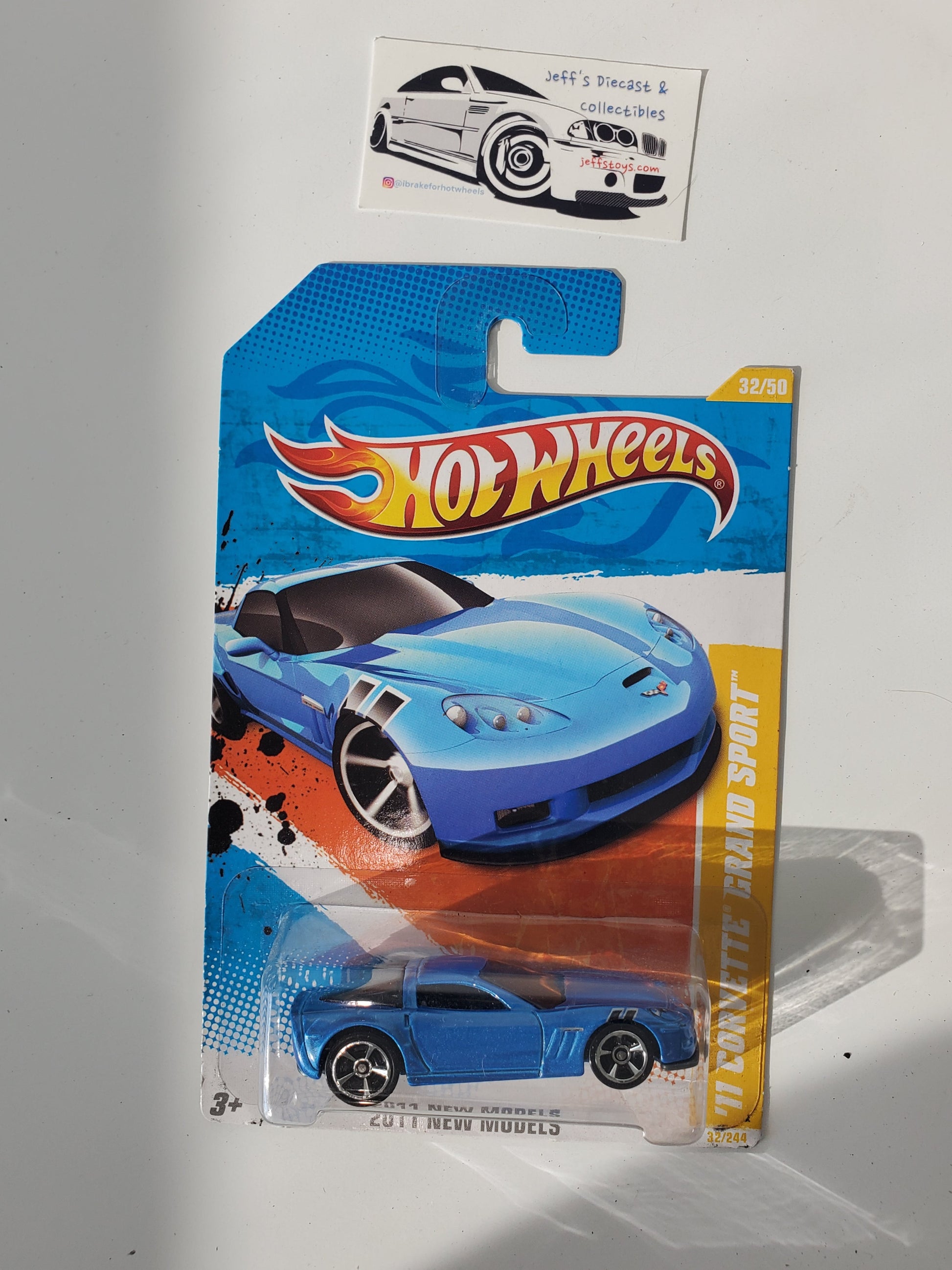 2011 Hot Wheels '11 Corvette Grand Sport #32 Blue Jeff's Diecast & Collectibles