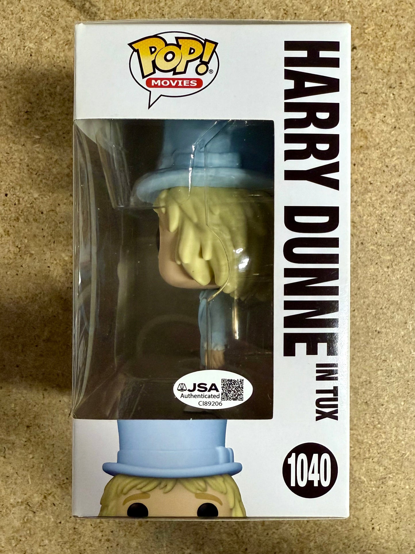 Jeff Daniels Signed Harry Dunne Dumb & Dumber Funko Pop! #1040 With JSA COA Mustang Comics