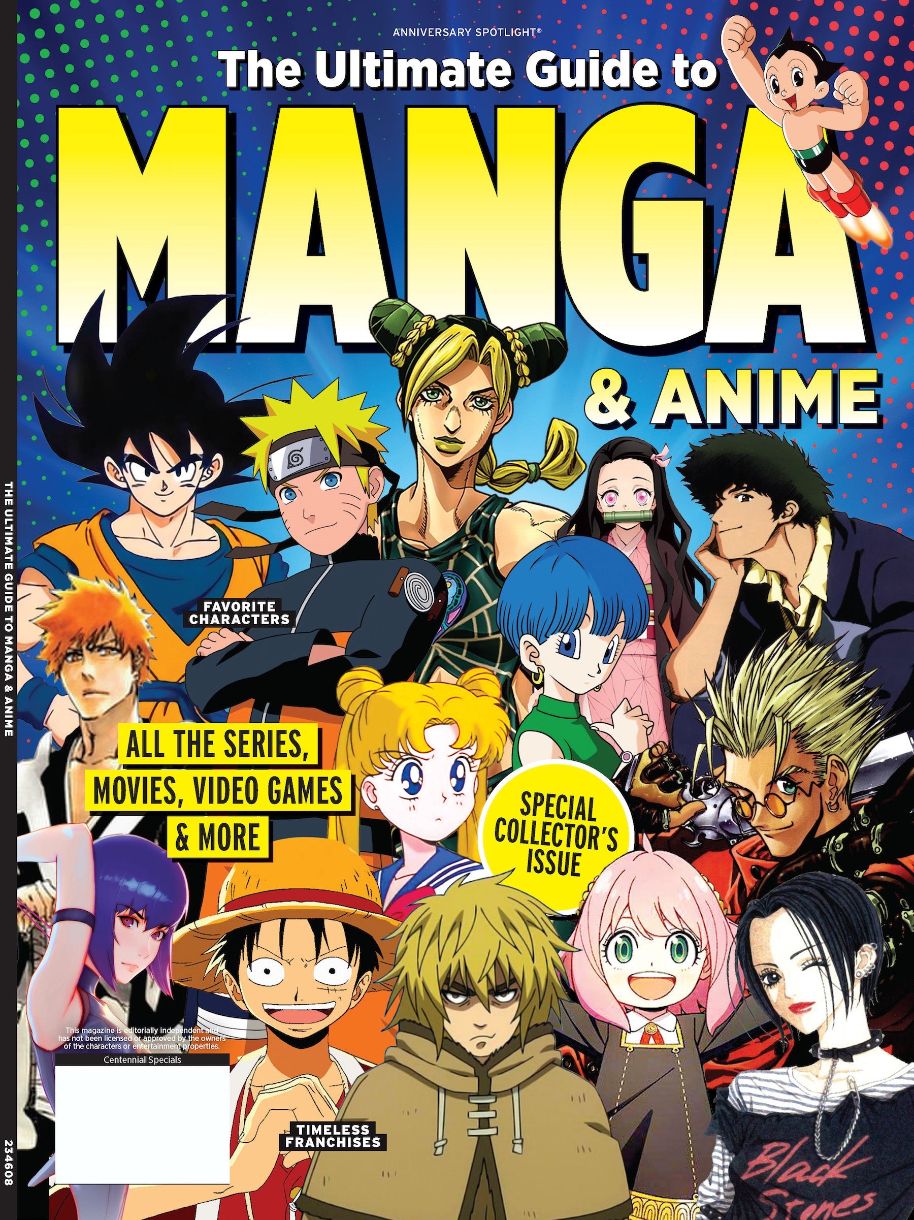 Manga & Anime - The Ultimate Guide: Japanese Comic Book, Series, Movies, Video Games, Fashion, Theme Park, Convention, Dragonball, Naruto, Kaiju No. 8, Akira, Ghost In The Shell & Megan Thee Stallion! Magazine Shop US