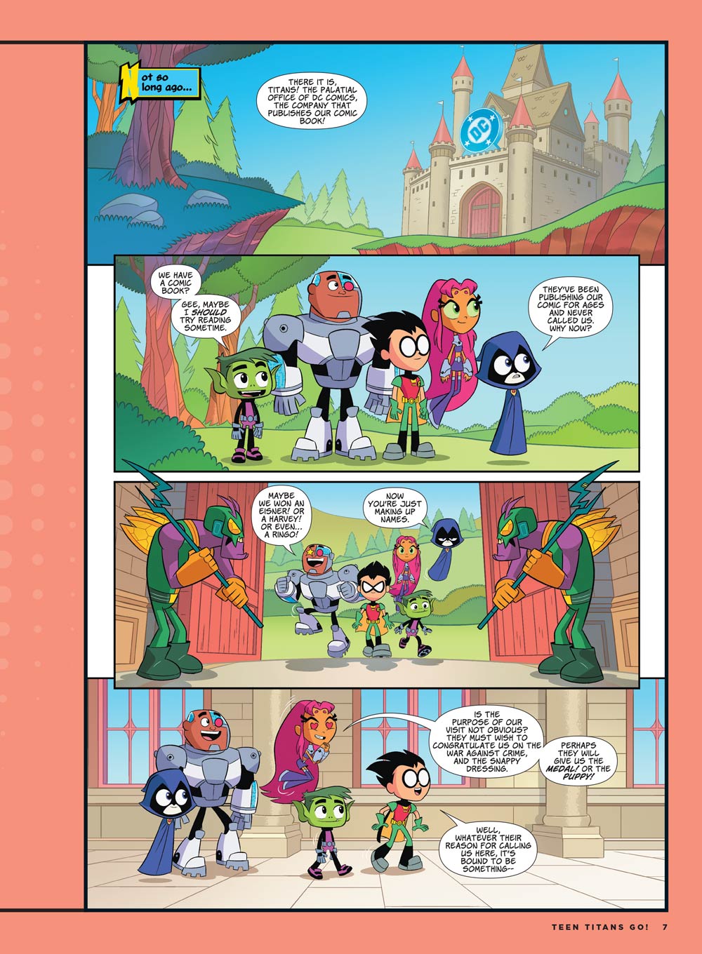 DC Comics Presents - Teen Titans Go: Four Epic Comic Adventures, Featuring Your Favorite Heroes, Robin, Starfire, Raven, Cyborg, Beast Boy, Graphic Novel Series Of Friendship, Heroism & More! Magazine Shop US