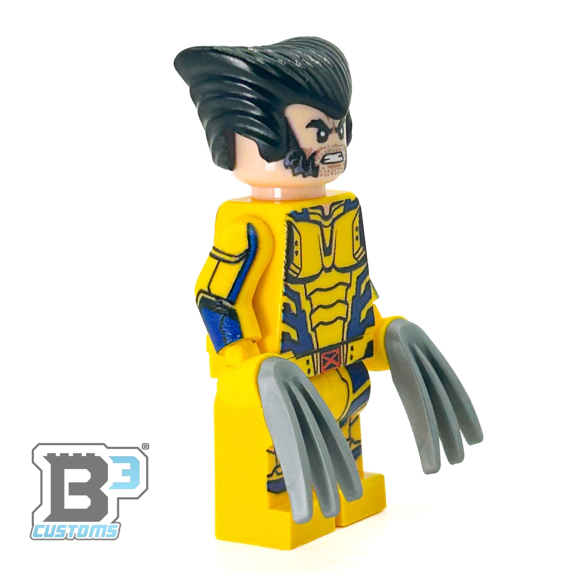 Custom Wolverine Minifig made using LEGO parts - B3 Customs B3 Customs
