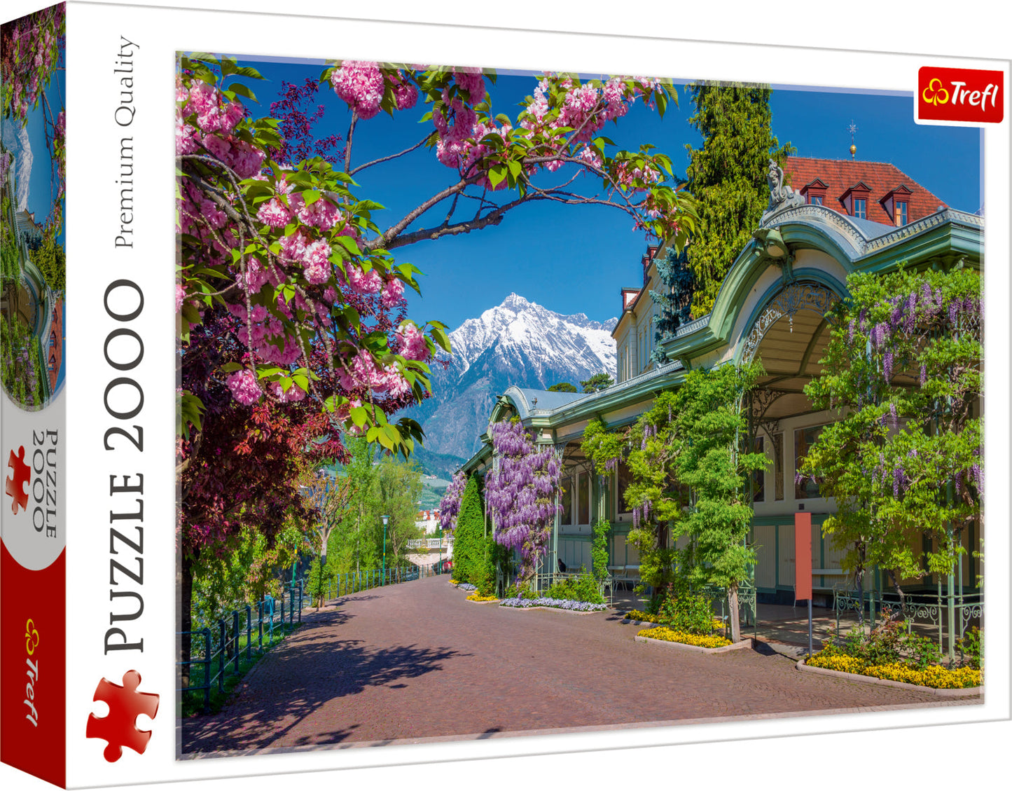 2000 Piece Jigsaw Puzzles, Merano, Italy, Landscape Puzzle of Italy with Mountains, Adult Puzzles, Trefl 27115 Bridge Toys - Premium Jigsaw Puzzles