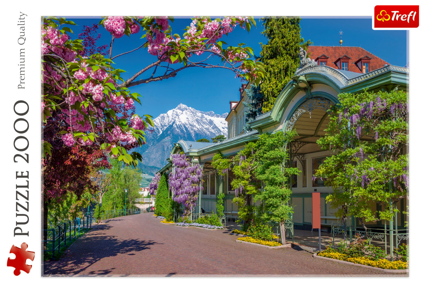 2000 Piece Jigsaw Puzzles, Merano, Italy, Landscape Puzzle of Italy with Mountains, Adult Puzzles, Trefl 27115 Bridge Toys - Premium Jigsaw Puzzles