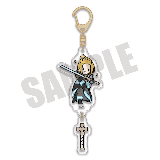 FIRE FORCE ARTHUR BOYLE ACRYLIC P DESIGN KEYCHAIN Anime Pop